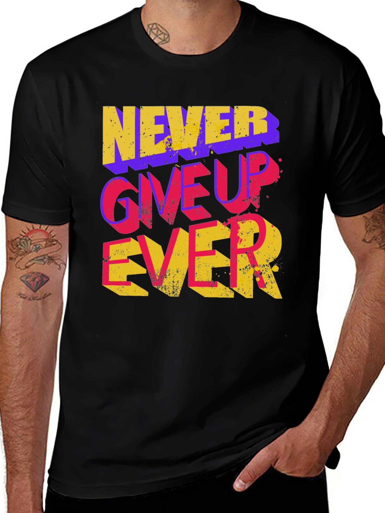 Never Give Up Ever Graphic Tee