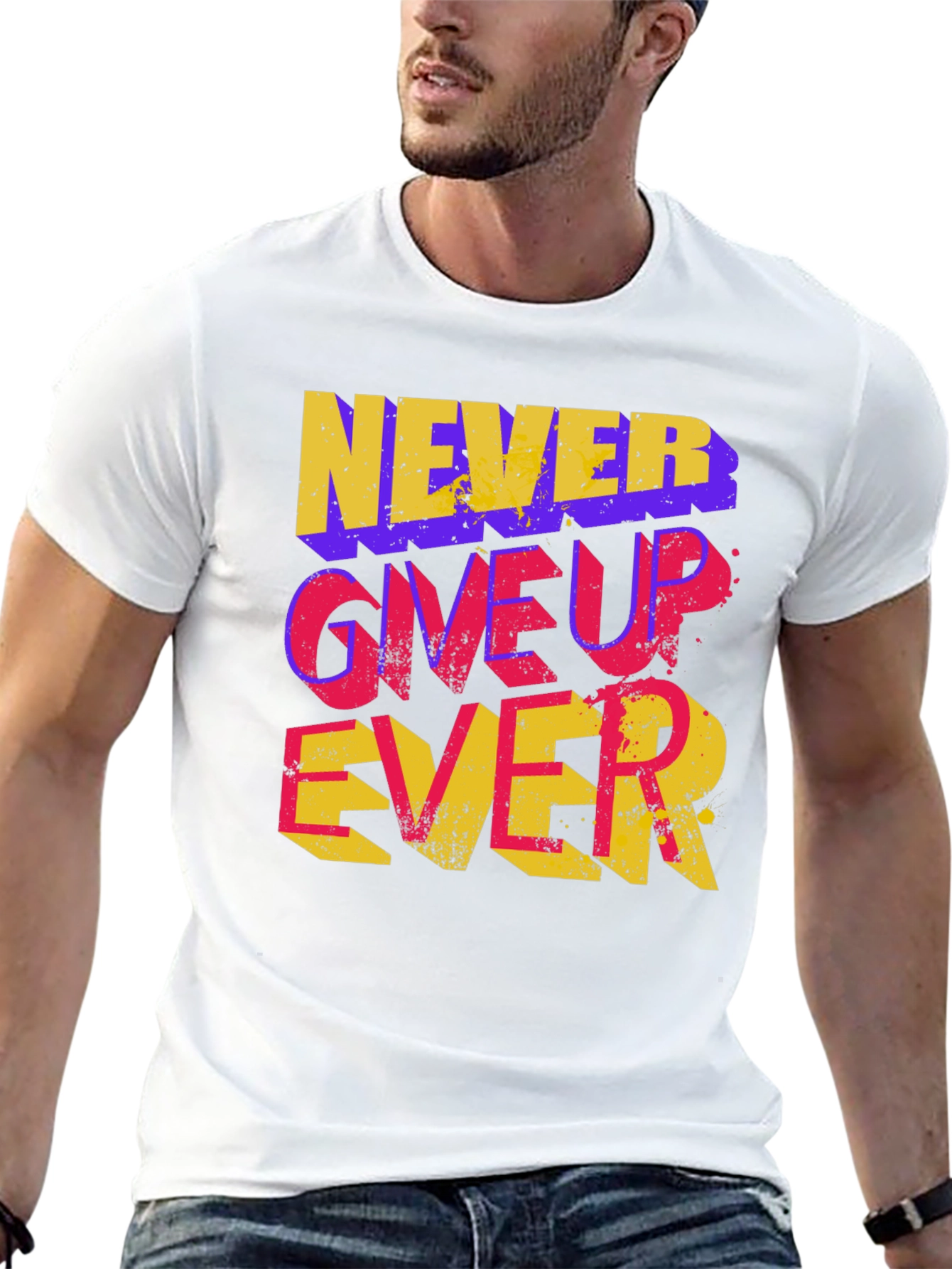 Never Give Up Ever Graphic Tee