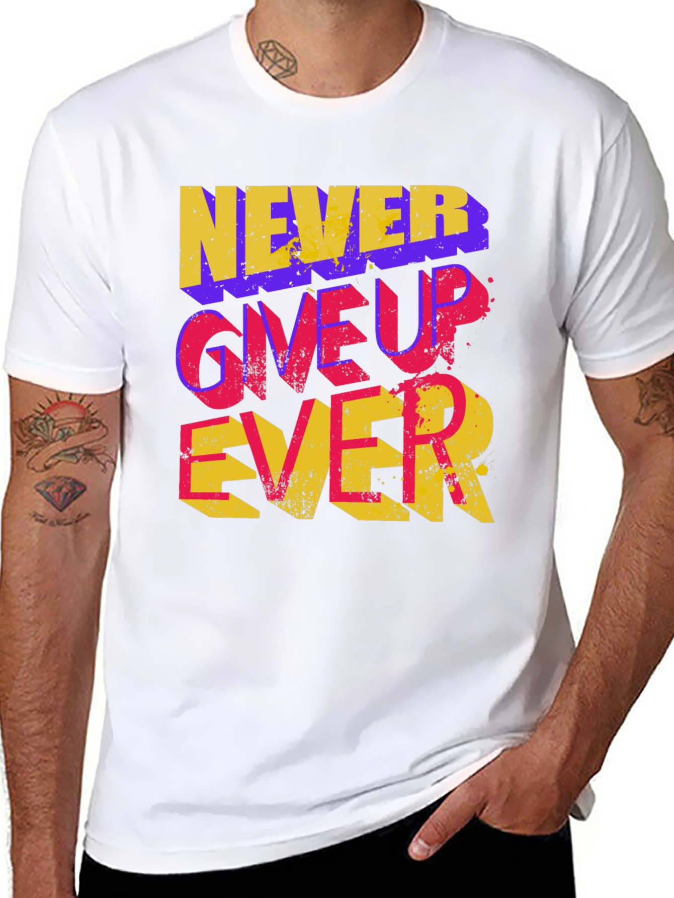 Never Give Up Ever Graphic Tee