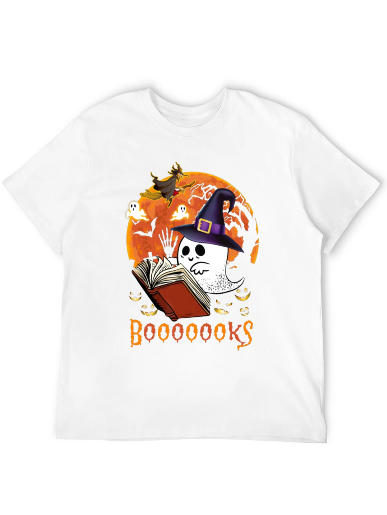 Boo! Halloween Ghost Reading Book T-Shirt