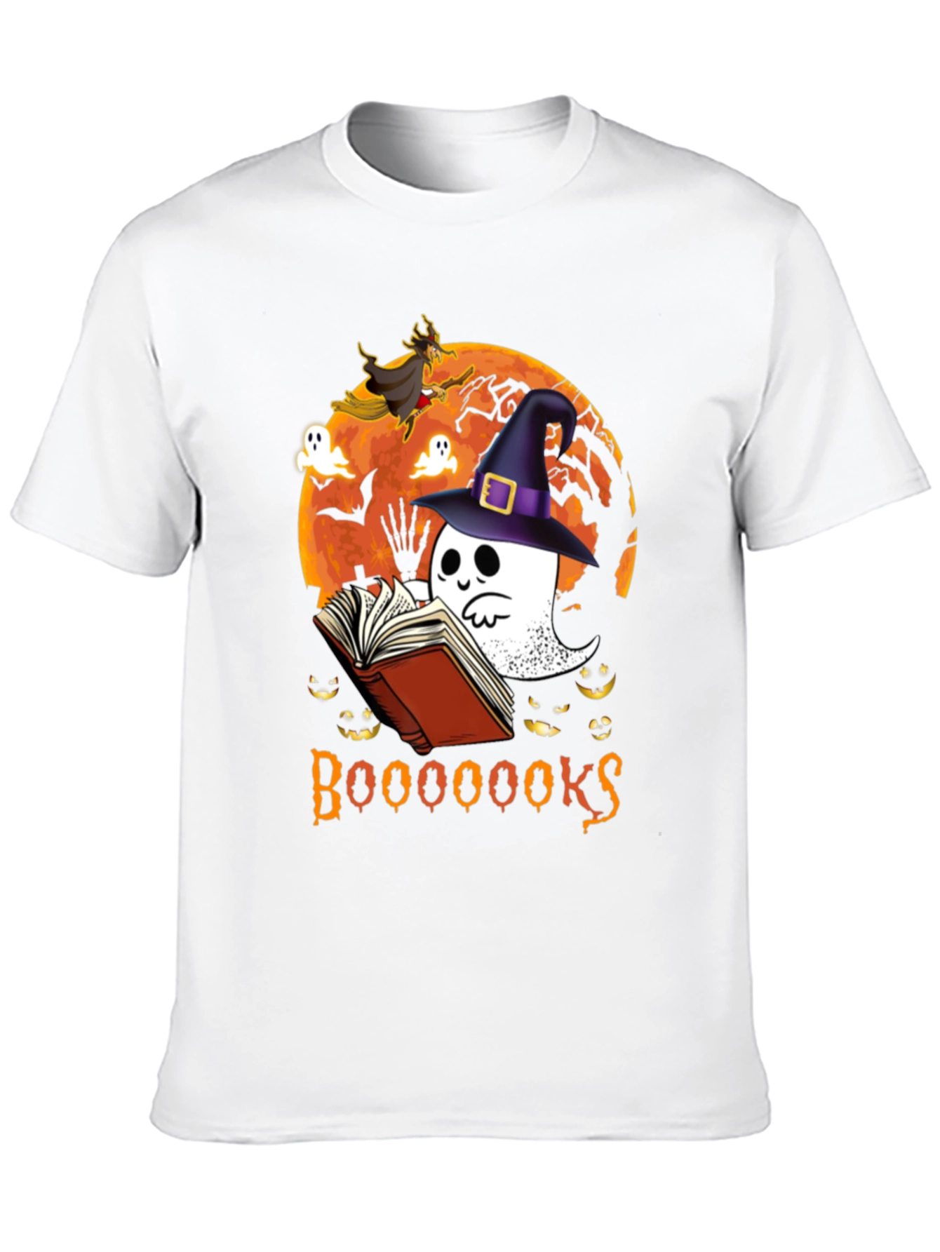 Boo! Halloween Ghost Reading Book T-Shirt
