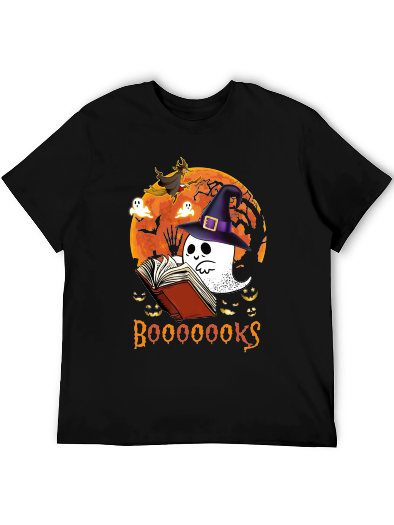 Boo! Halloween Ghost Reading Book T-Shirt
