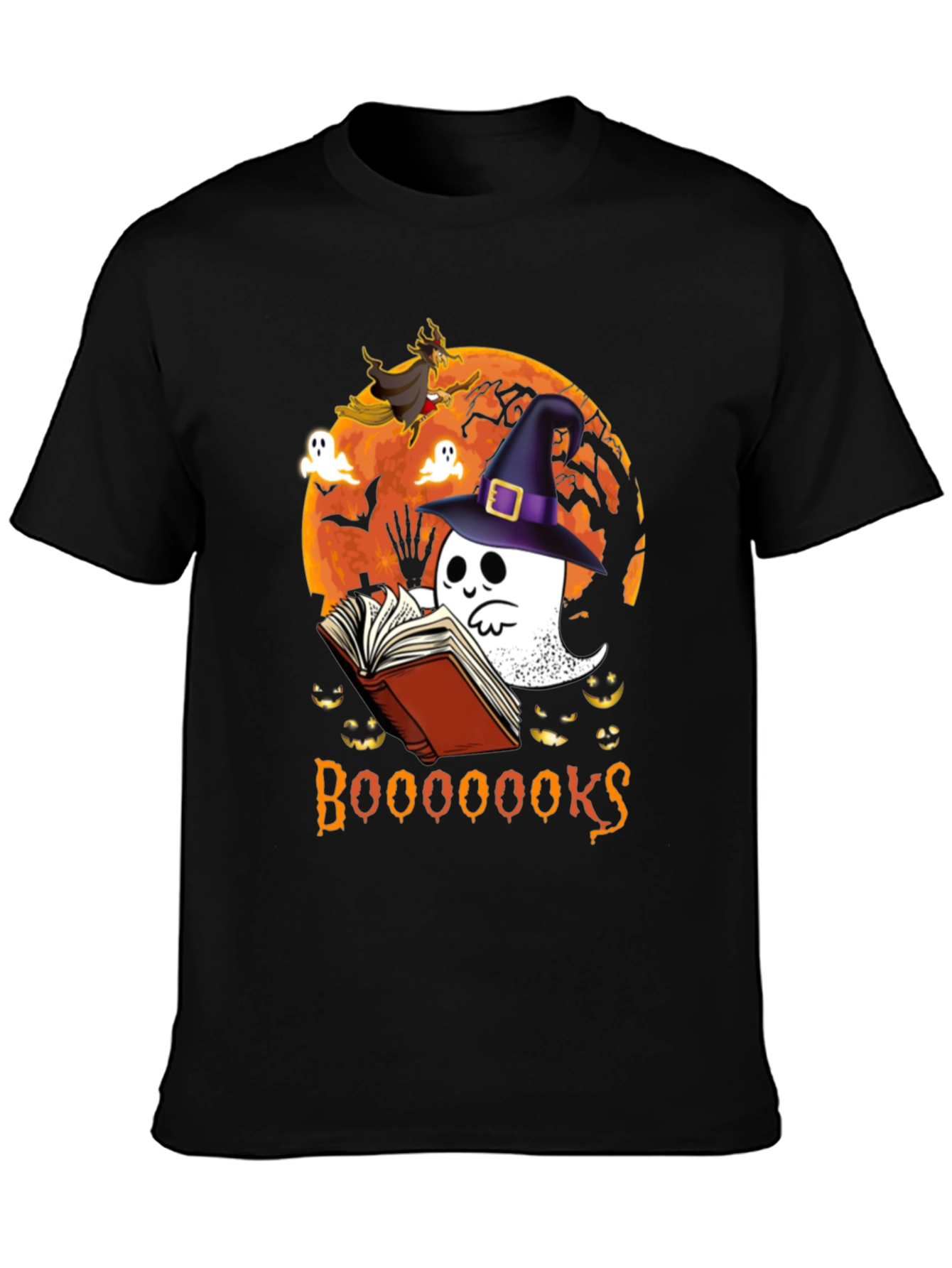 Boo! Halloween Ghost Reading Book T-Shirt
