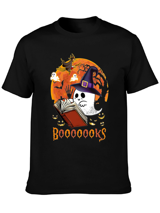 Boo! Halloween Ghost Reading Book T-Shirt
