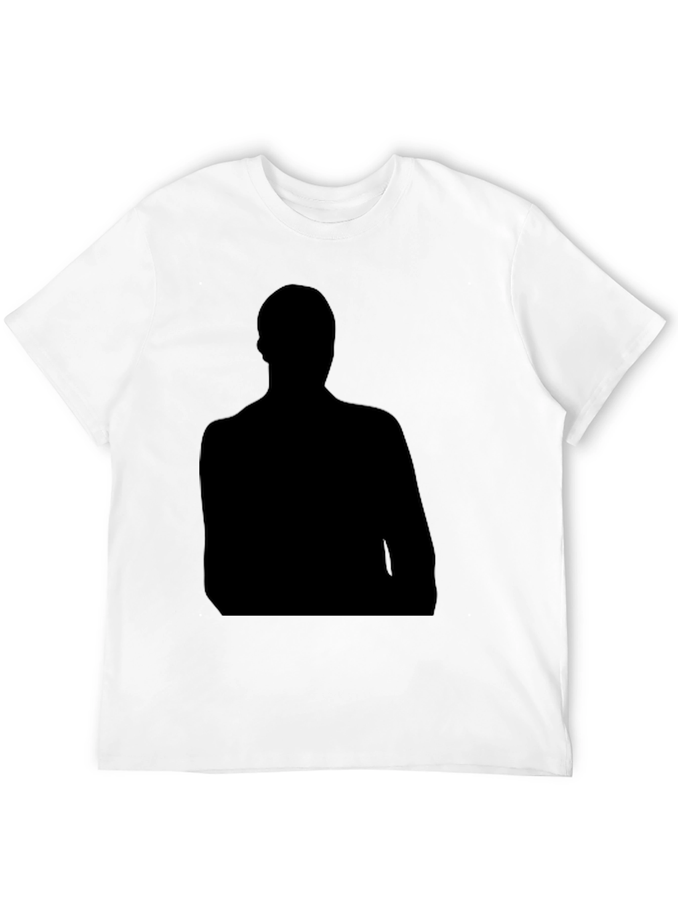 Mens Black Silhouette Graphic T-Shirt