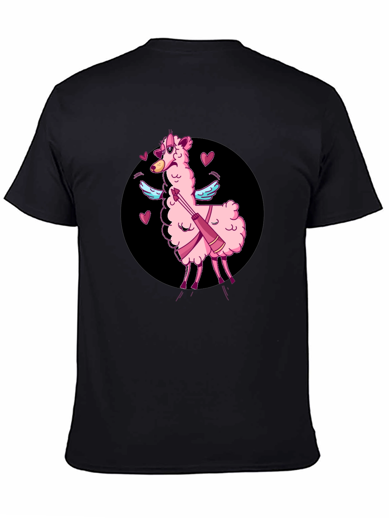 Cupid Llama T-Shirt - Valentines Day