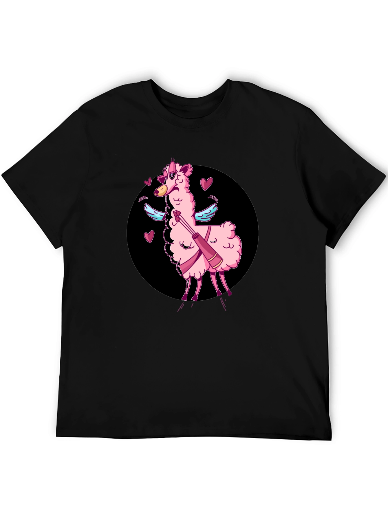 Cupid Llama T-Shirt - Valentines Day