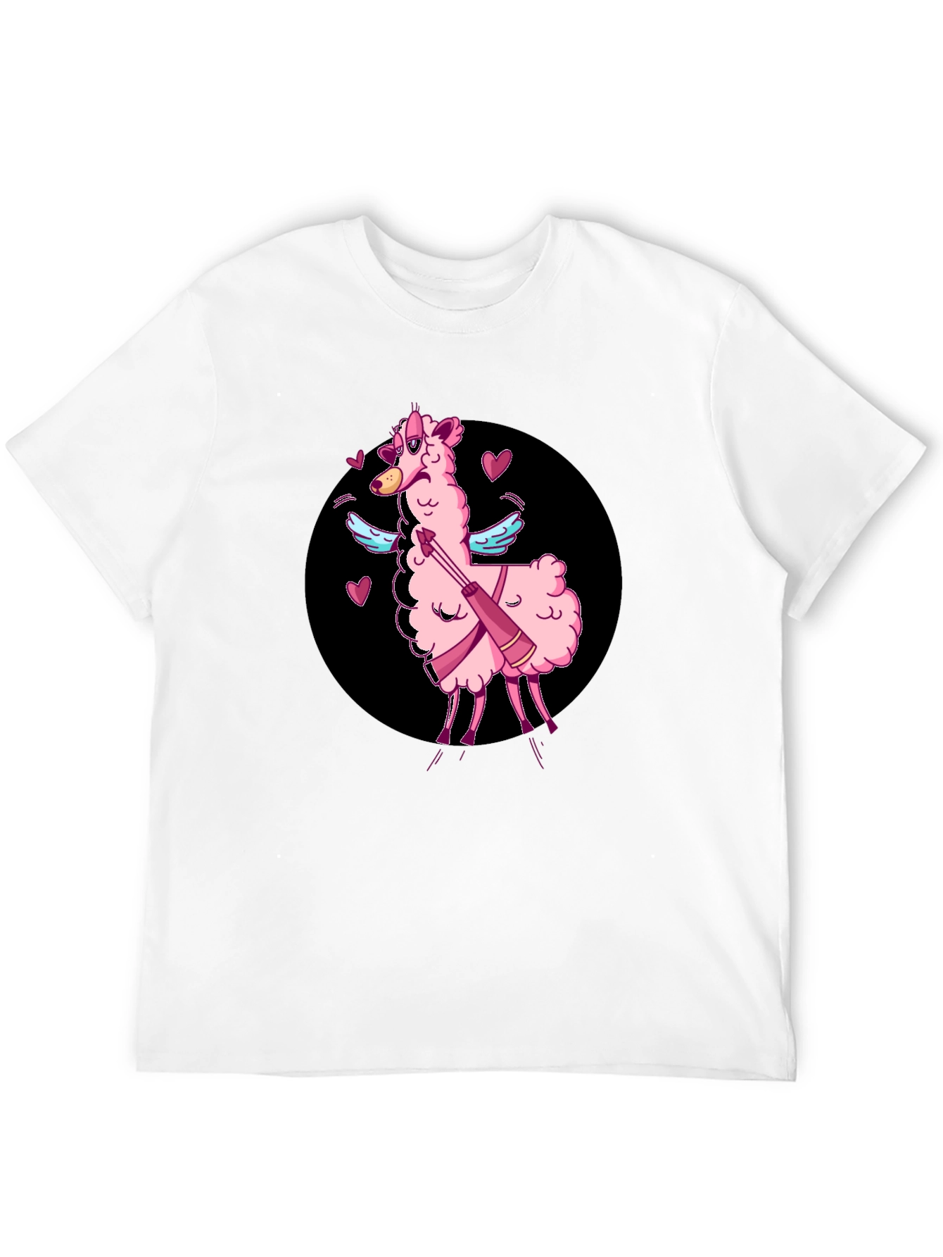 Cupid Llama T-Shirt - Valentines Day