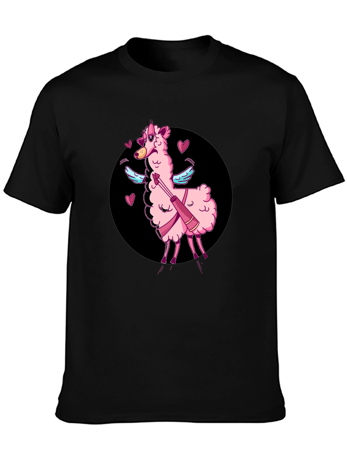Cupid Llama T-Shirt - Valentines Day