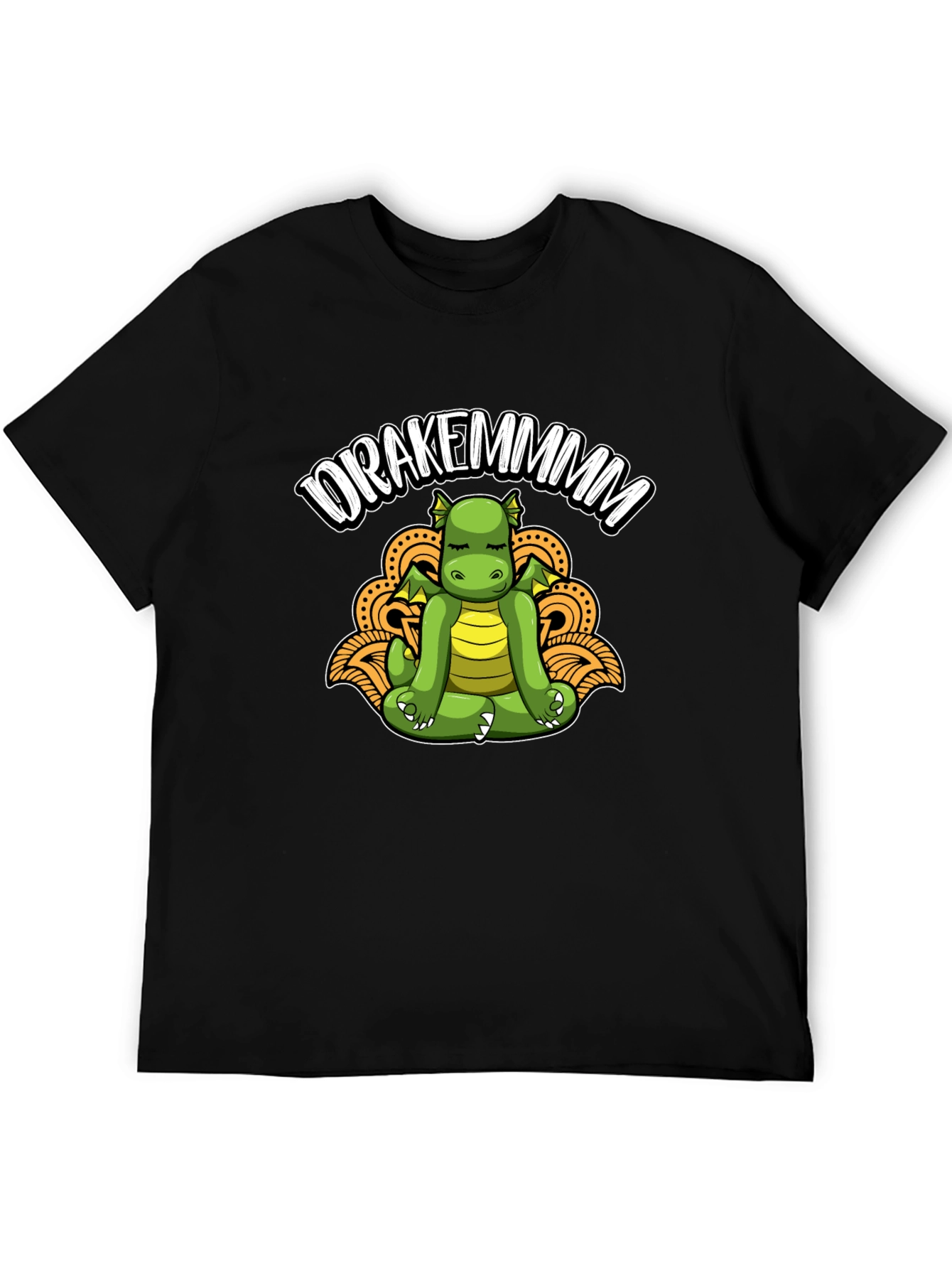 Drakemmmm Dragon Meditating T-Shirt