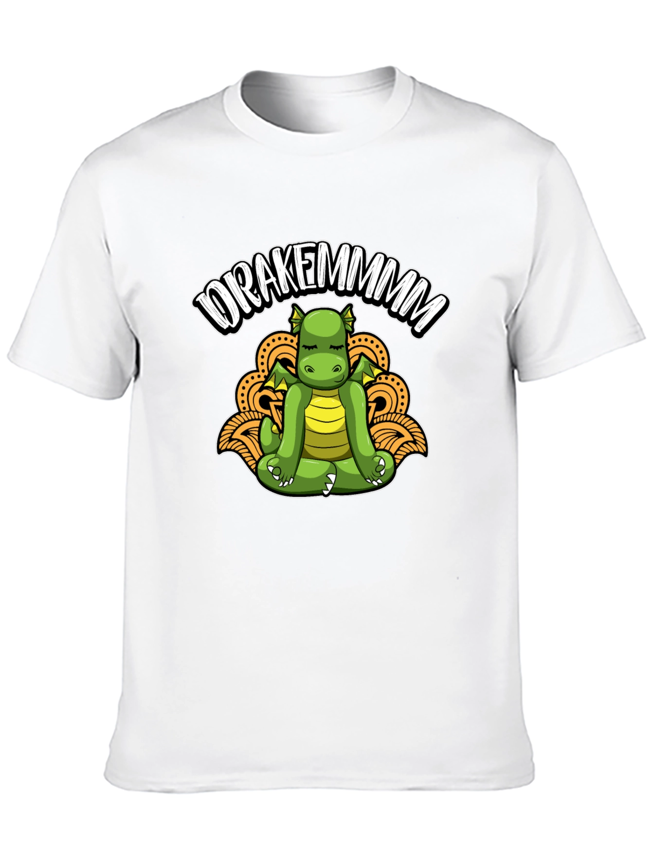 Drakemmmm Dragon Meditating T-Shirt