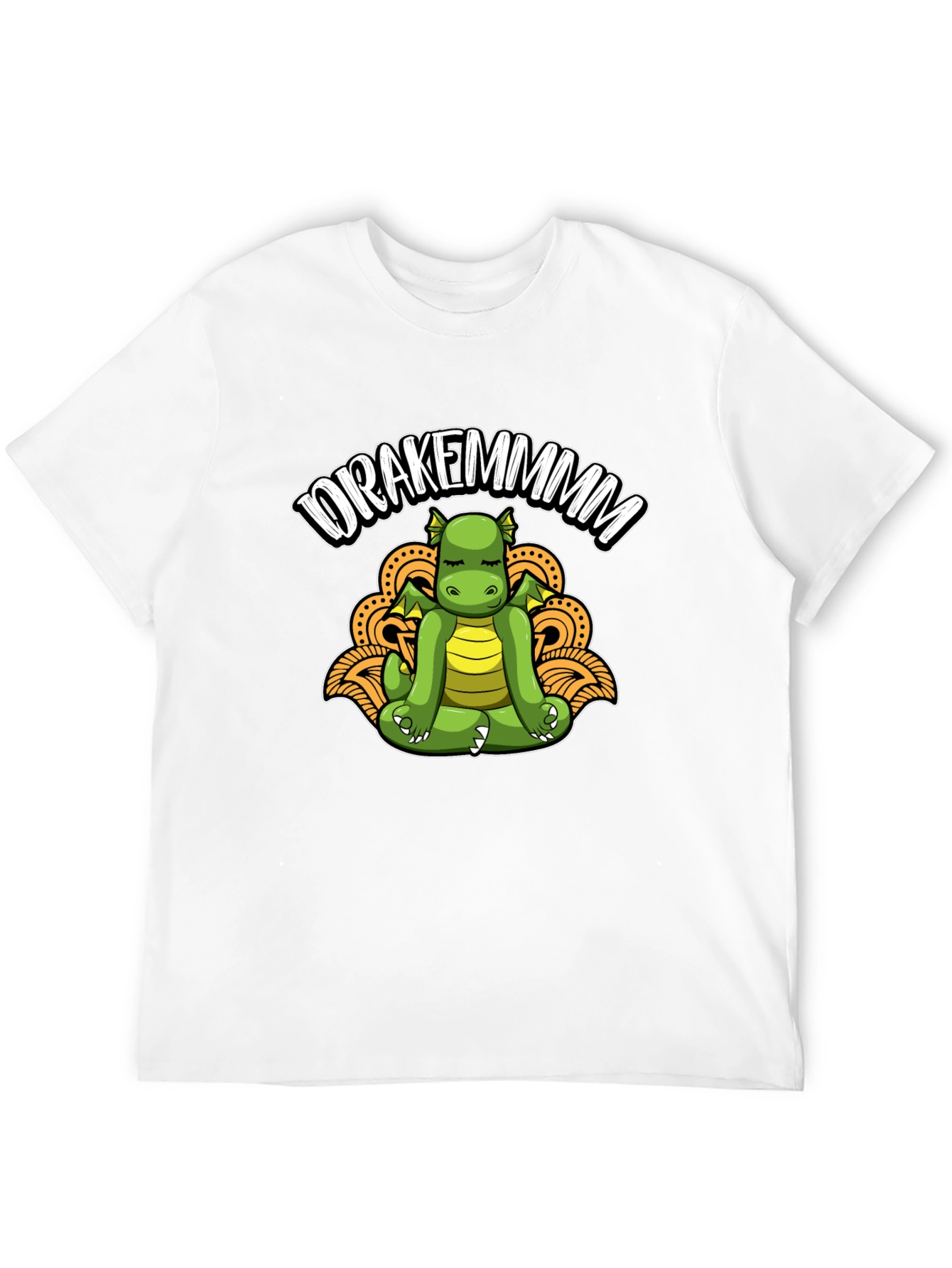 Drakemmmm Dragon Meditating T-Shirt
