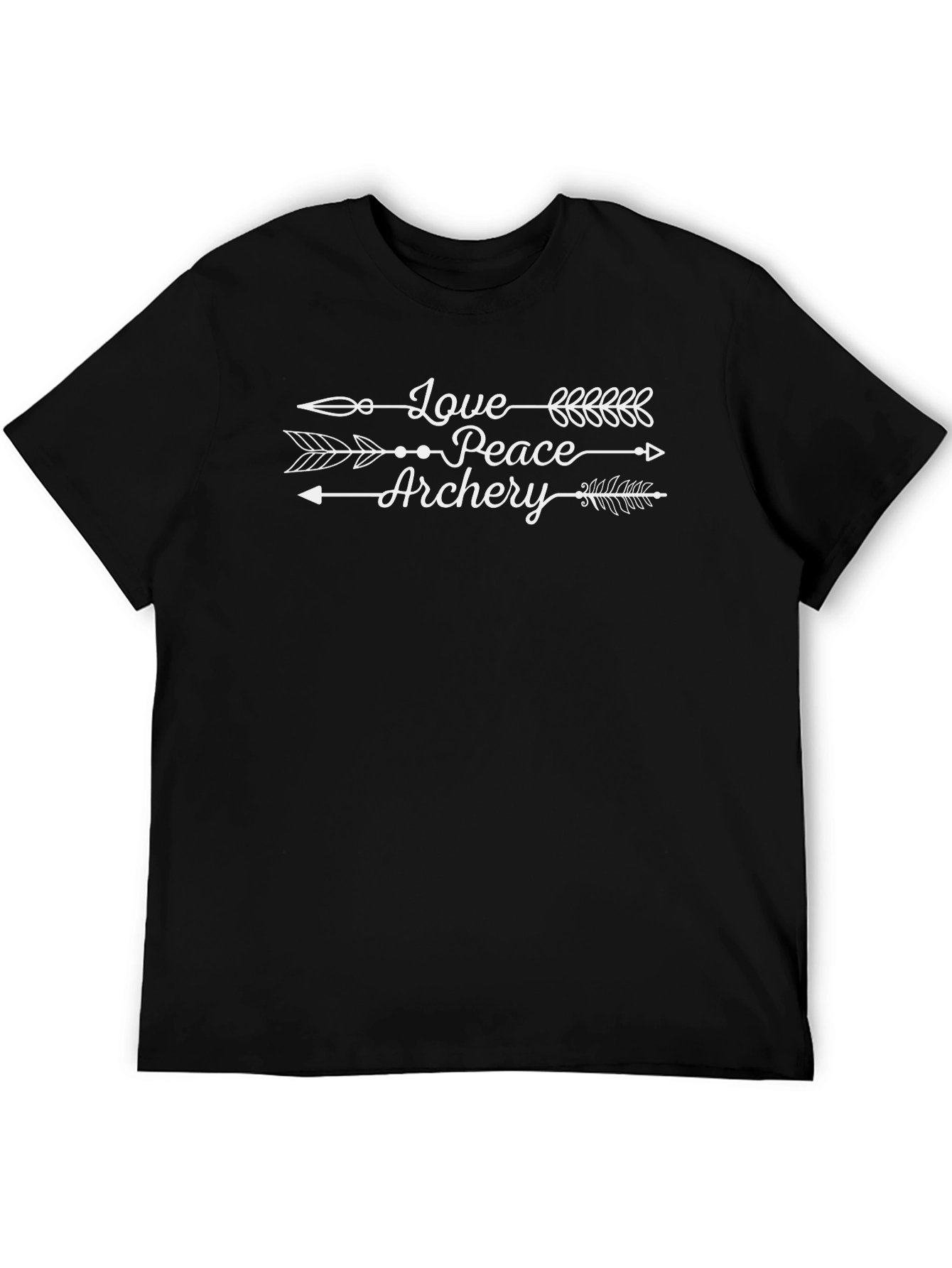 Love Peace Archery Arrow Design T-Shirt