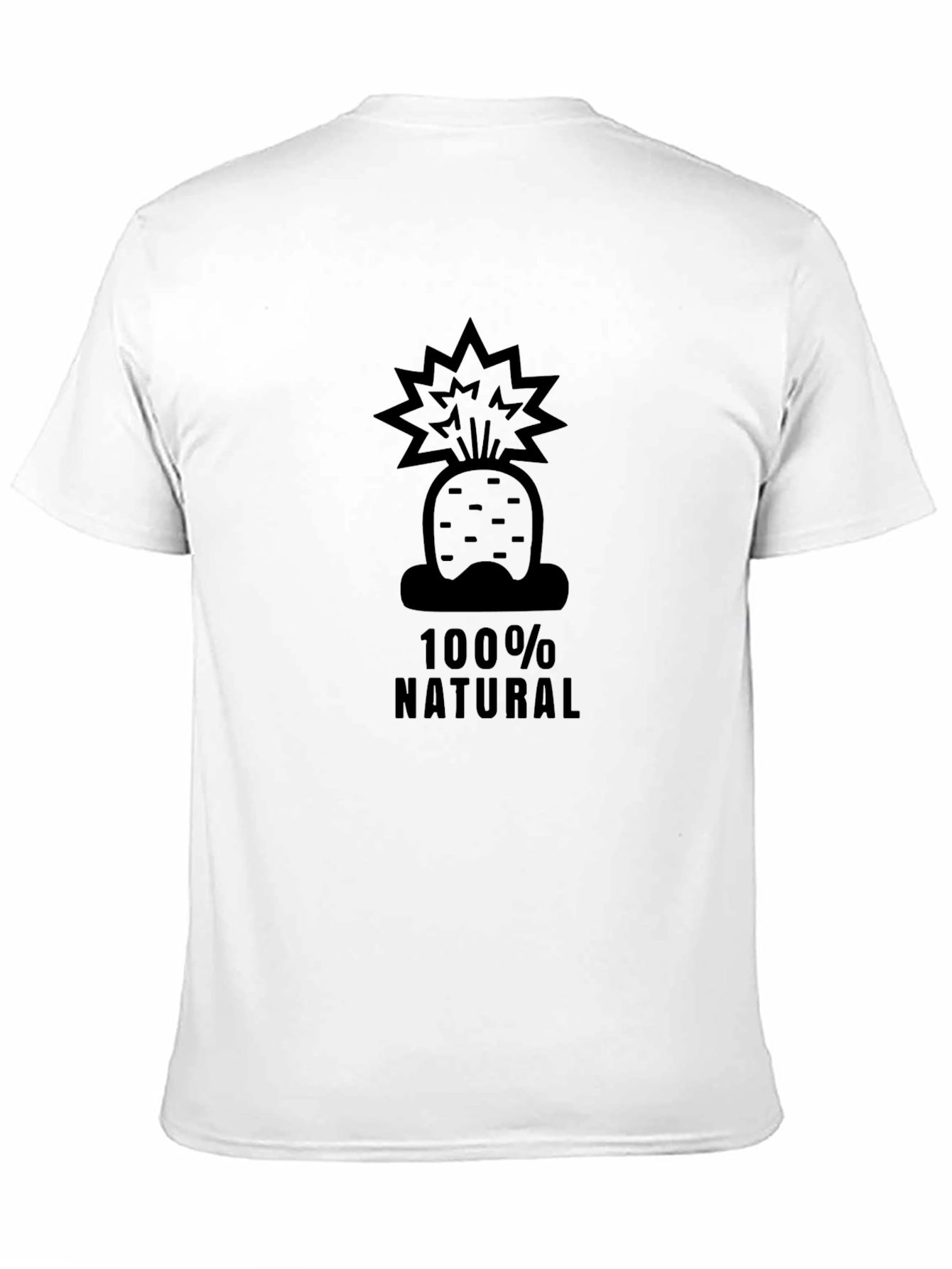 100% Natural Carrot T-Shirt - Black