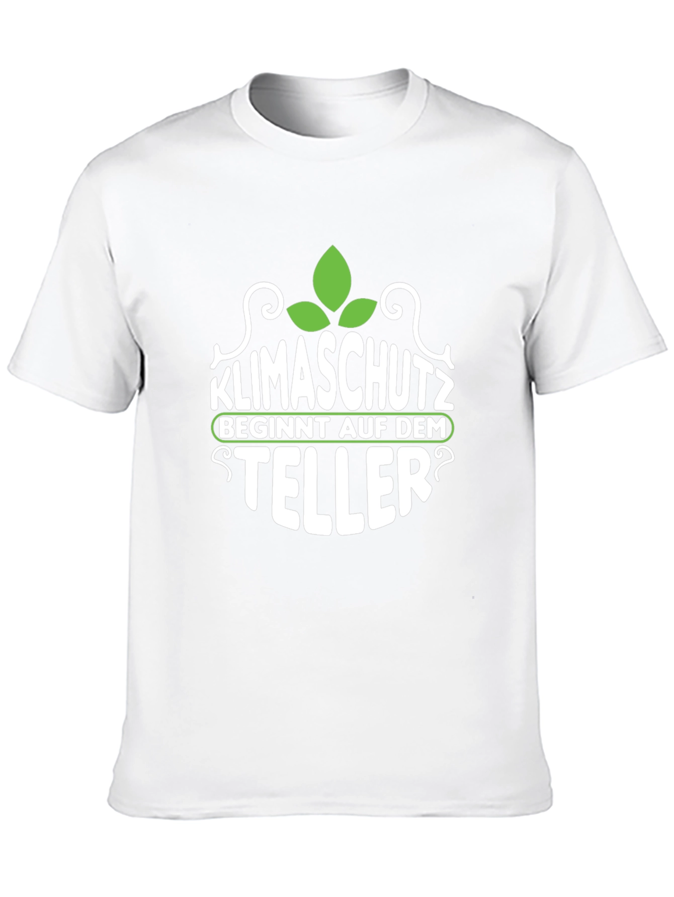Klimaschutz Begins With What You Eat Black Tee