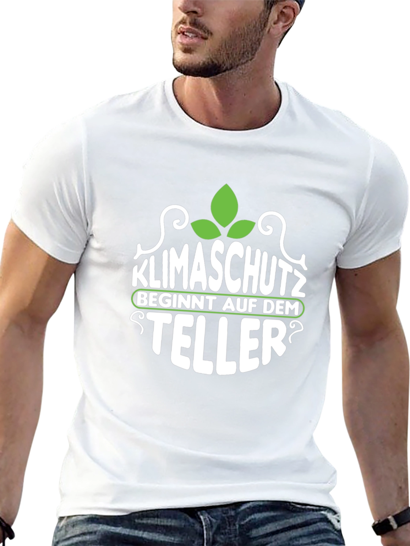 Klimaschutz Begins With What You Eat Black Tee