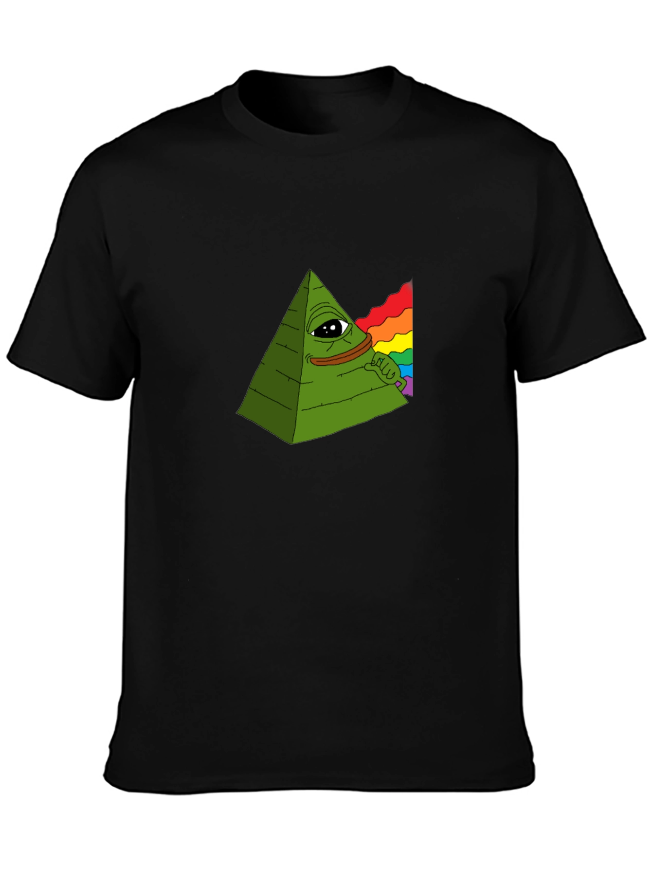 Illuminati Pepe T-Shirt - Rainbow Meme