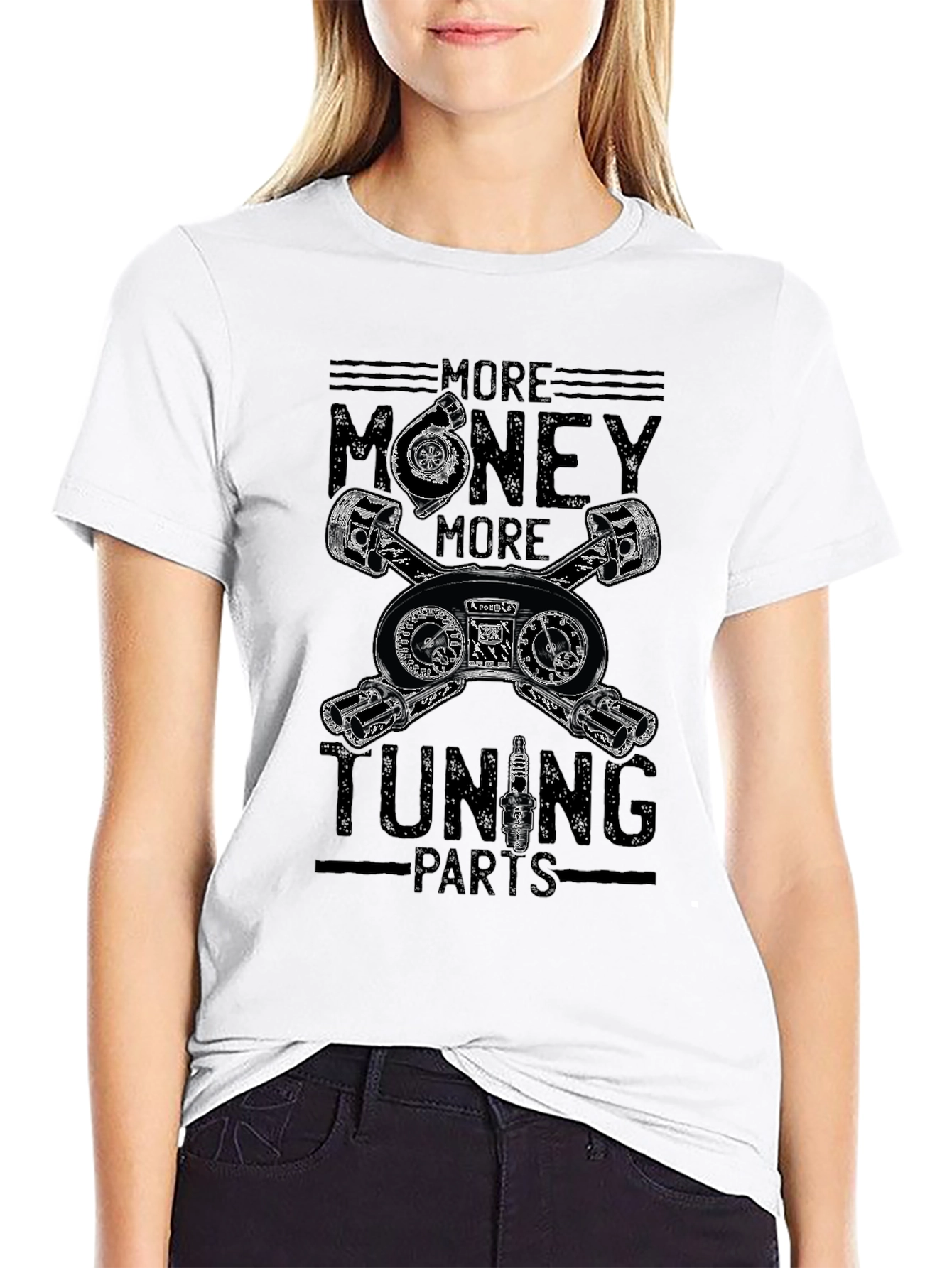 More Money More Tuning Parts Graphic Tee
