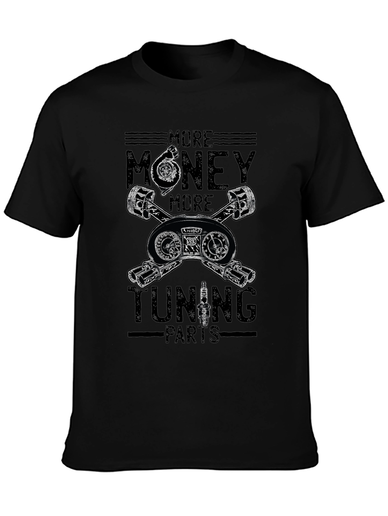 More Money More Tuning Parts Graphic Tee