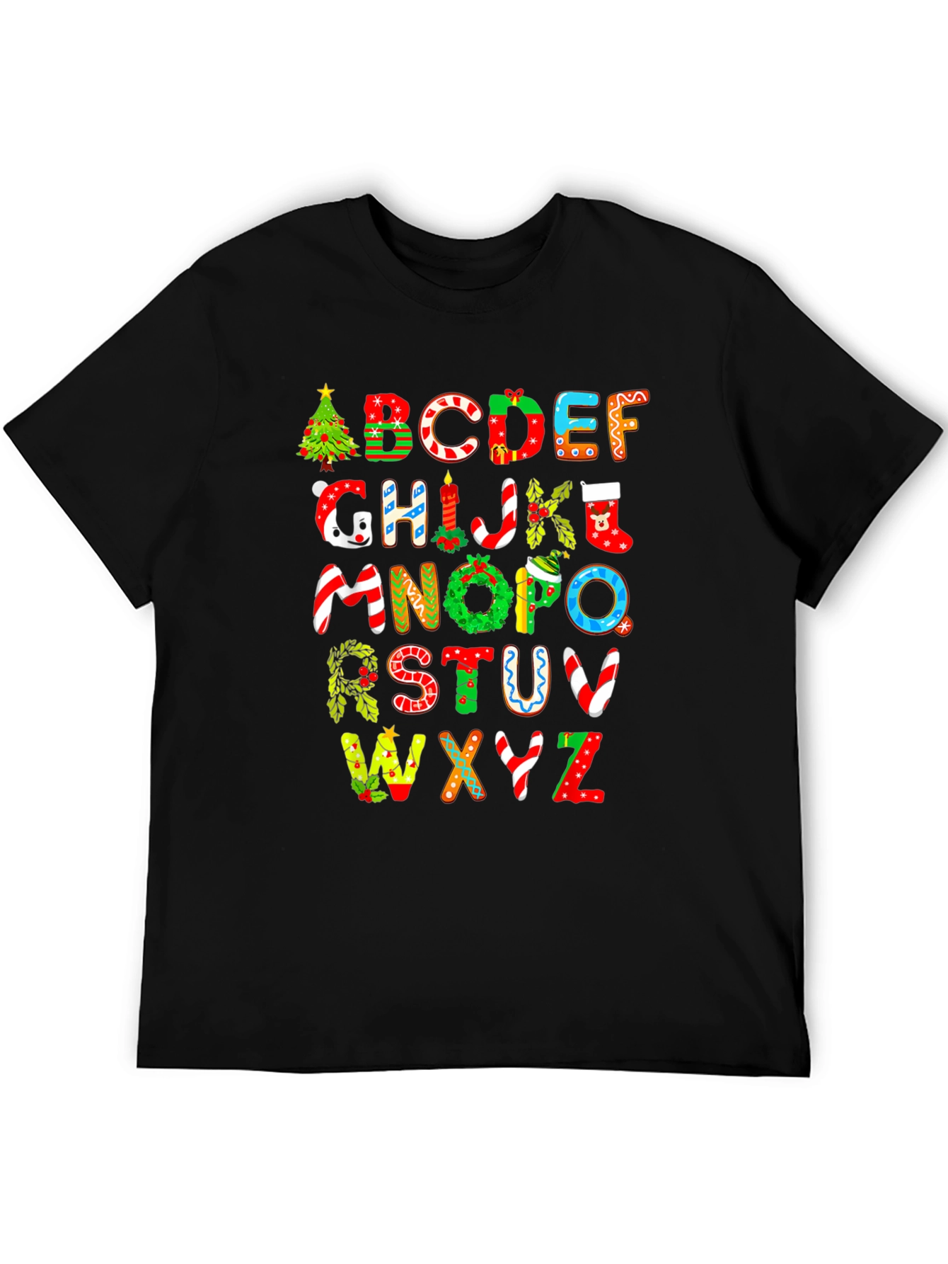 Christmas Alphabet Graphic Tee