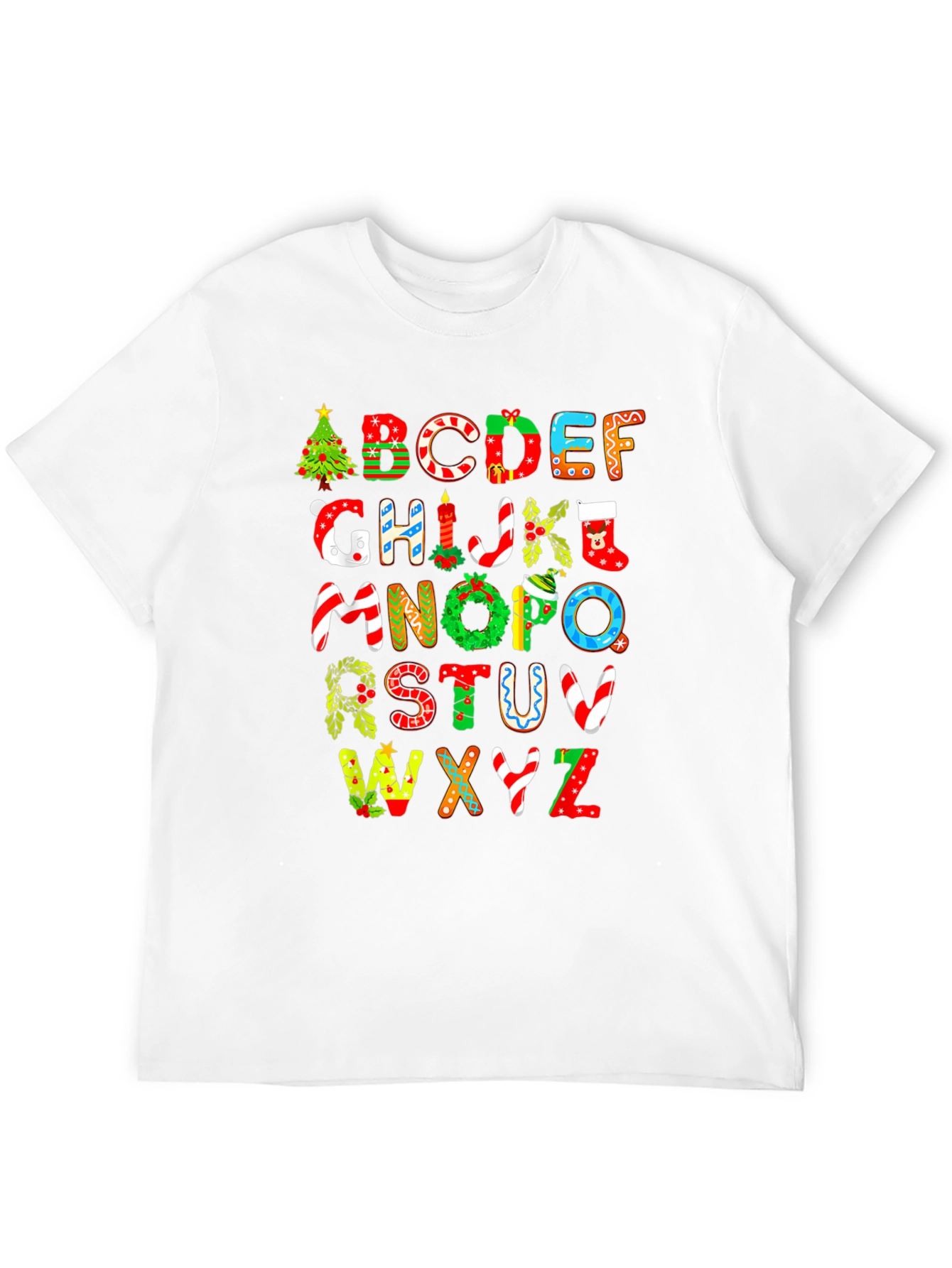 Christmas Alphabet Graphic Tee