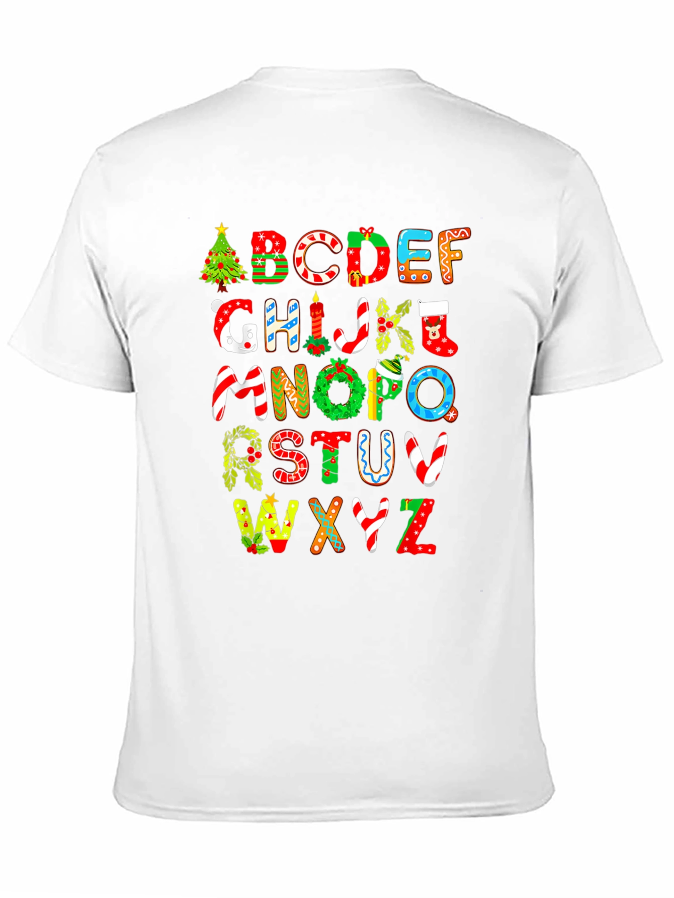 Christmas Alphabet Graphic Tee