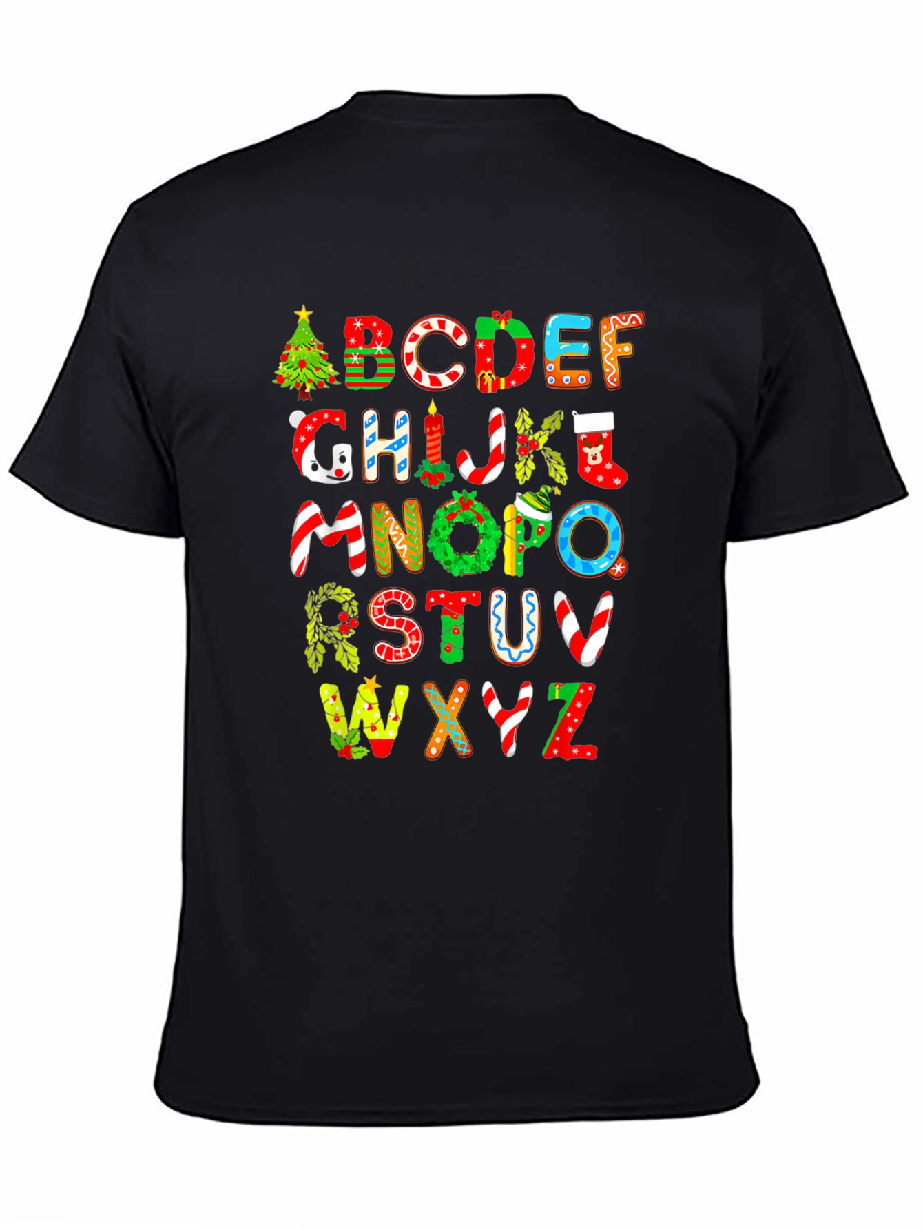 Christmas Alphabet Graphic Tee