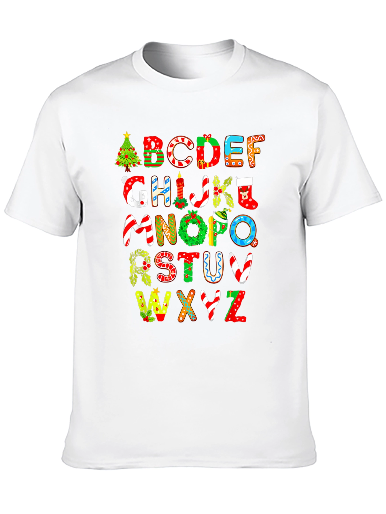 Christmas Alphabet Graphic Tee