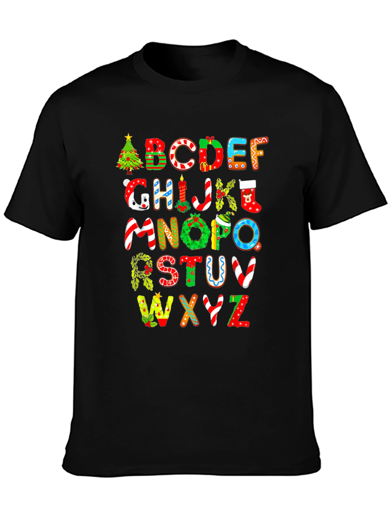 Christmas Alphabet Graphic Tee