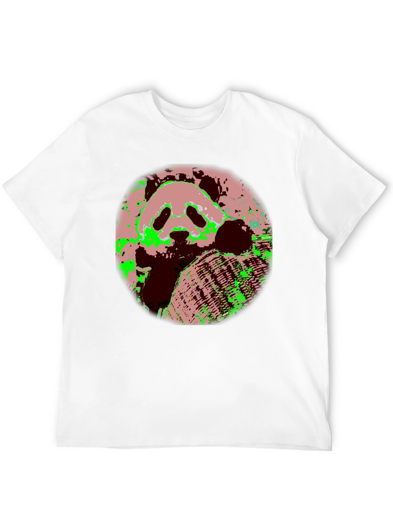Panda Print Black T-Shirt - Unique Graphic Tee