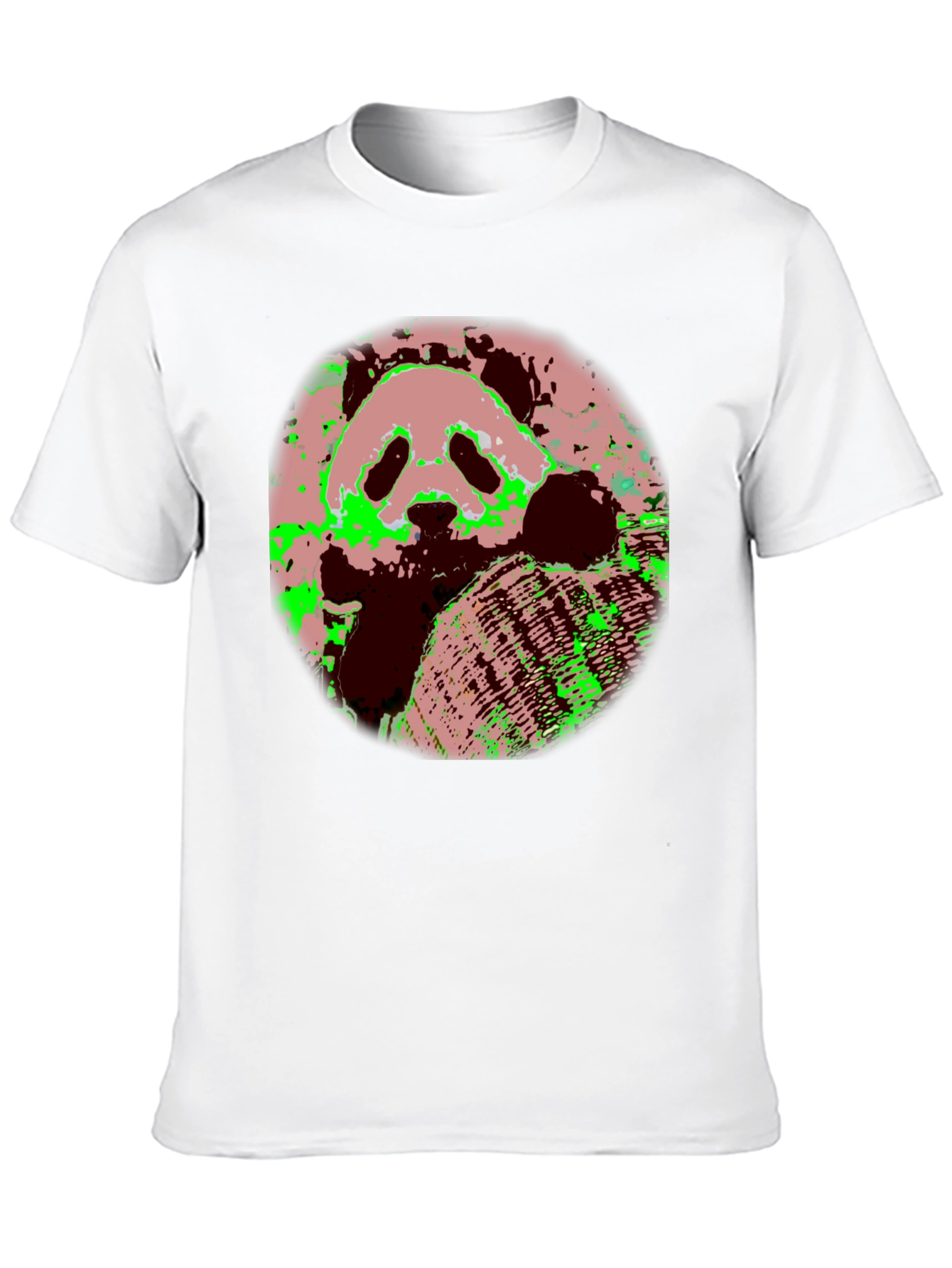 Panda Print Black T-Shirt - Unique Graphic Tee