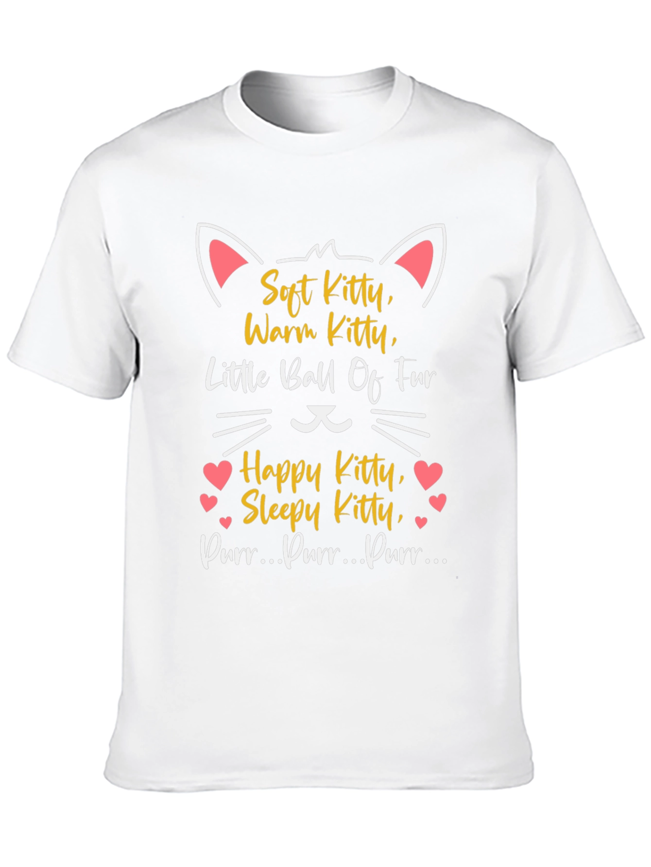 Soft Kitty T-Shirt - Warm Happy Sleepy Cat Tee