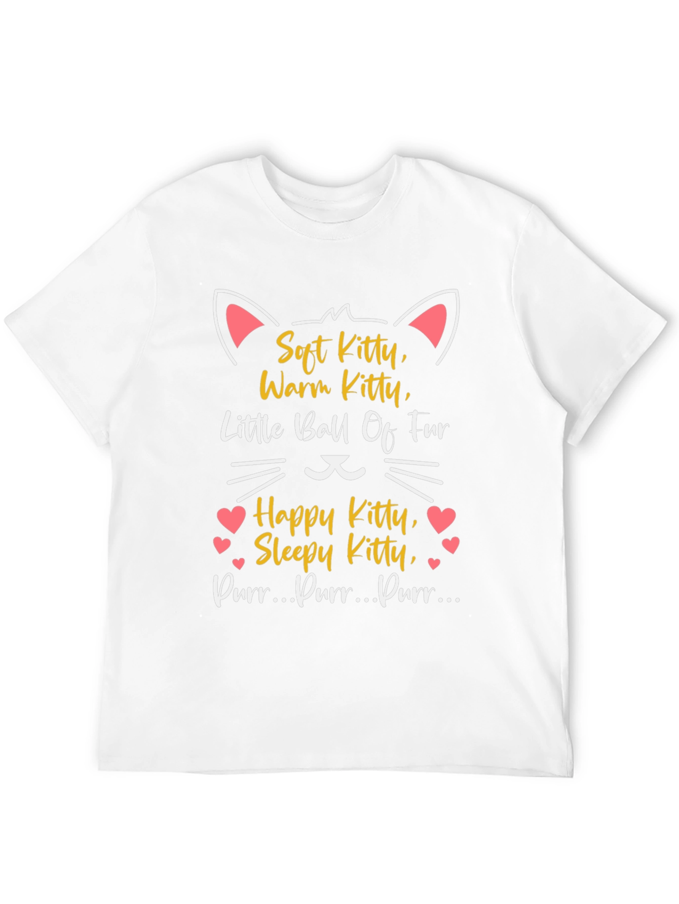 Soft Kitty T-Shirt - Warm Happy Sleepy Cat Tee