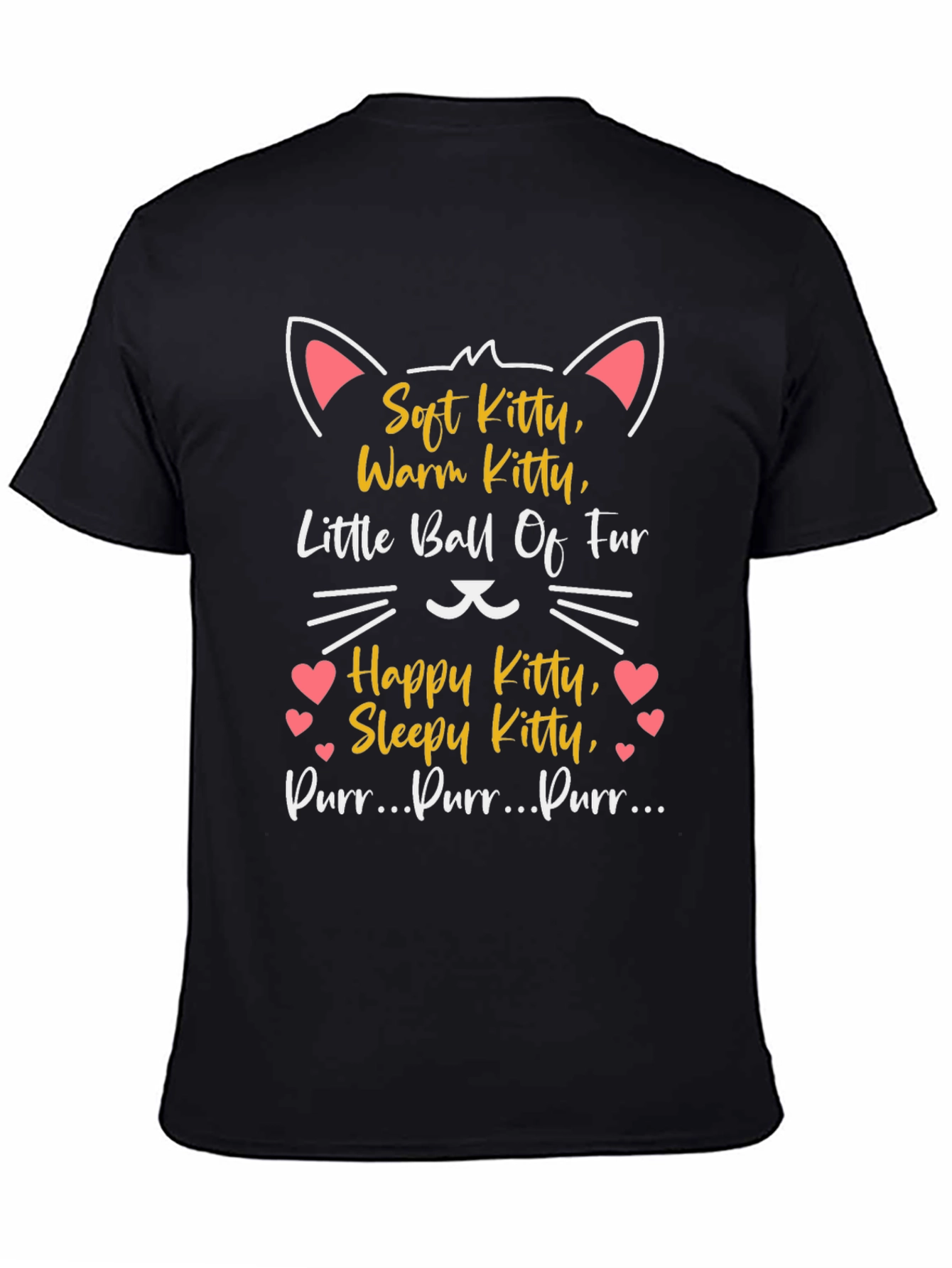 Soft Kitty T-Shirt - Warm Happy Sleepy Cat Tee