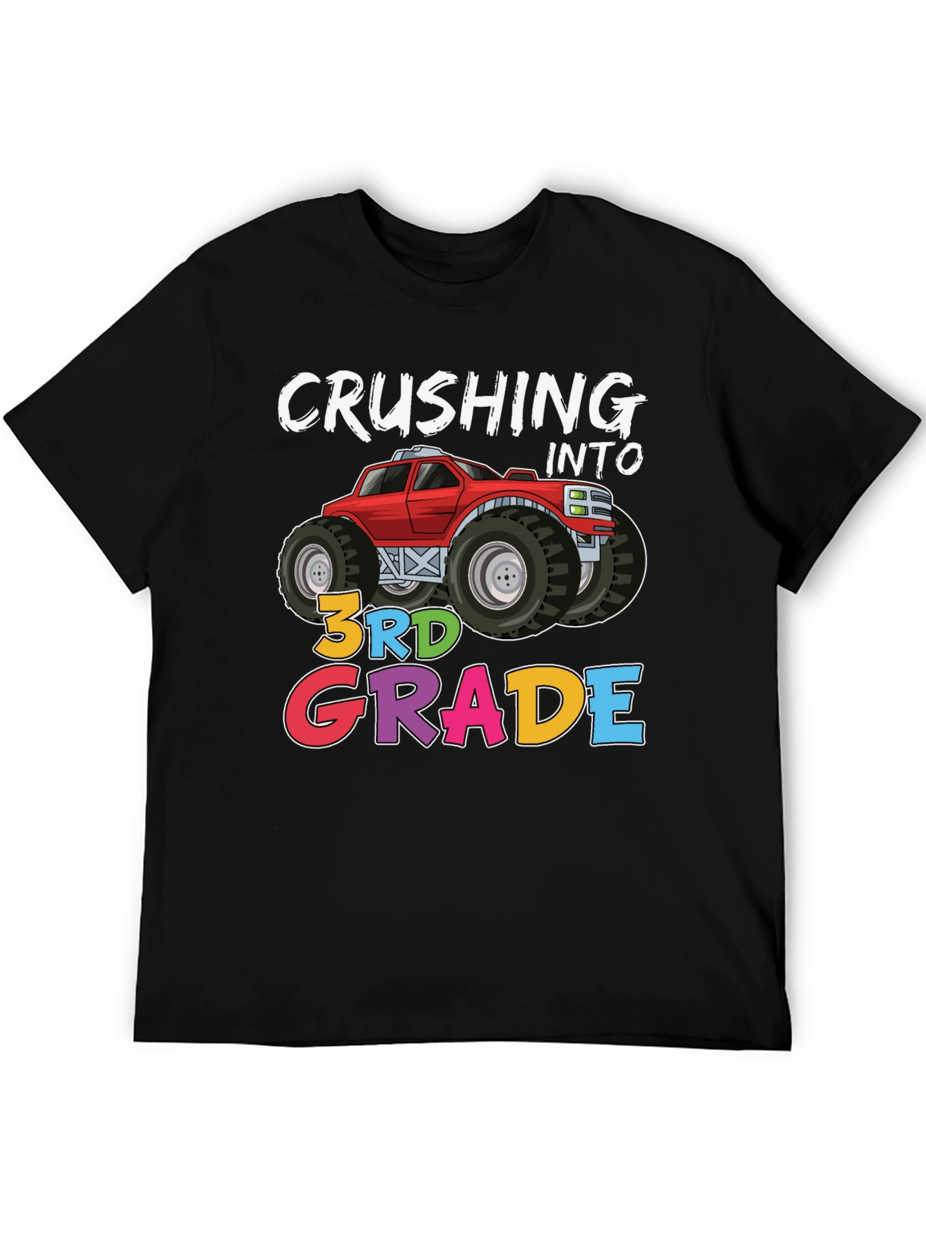 Crushing Into 3rd Grade Monster Truck T-Shirt