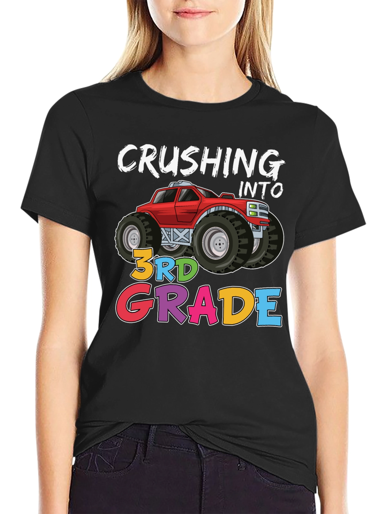 Crushing Into 3rd Grade Monster Truck T-Shirt