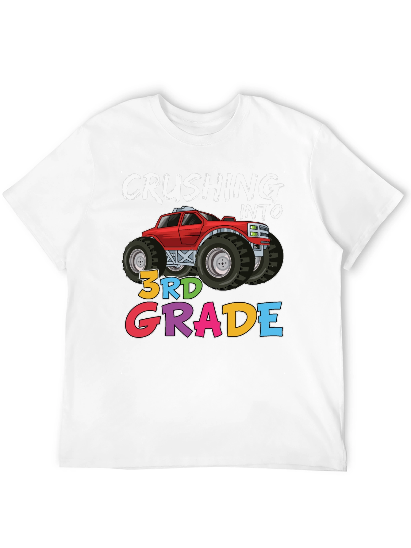Crushing Into 3rd Grade Monster Truck T-Shirt