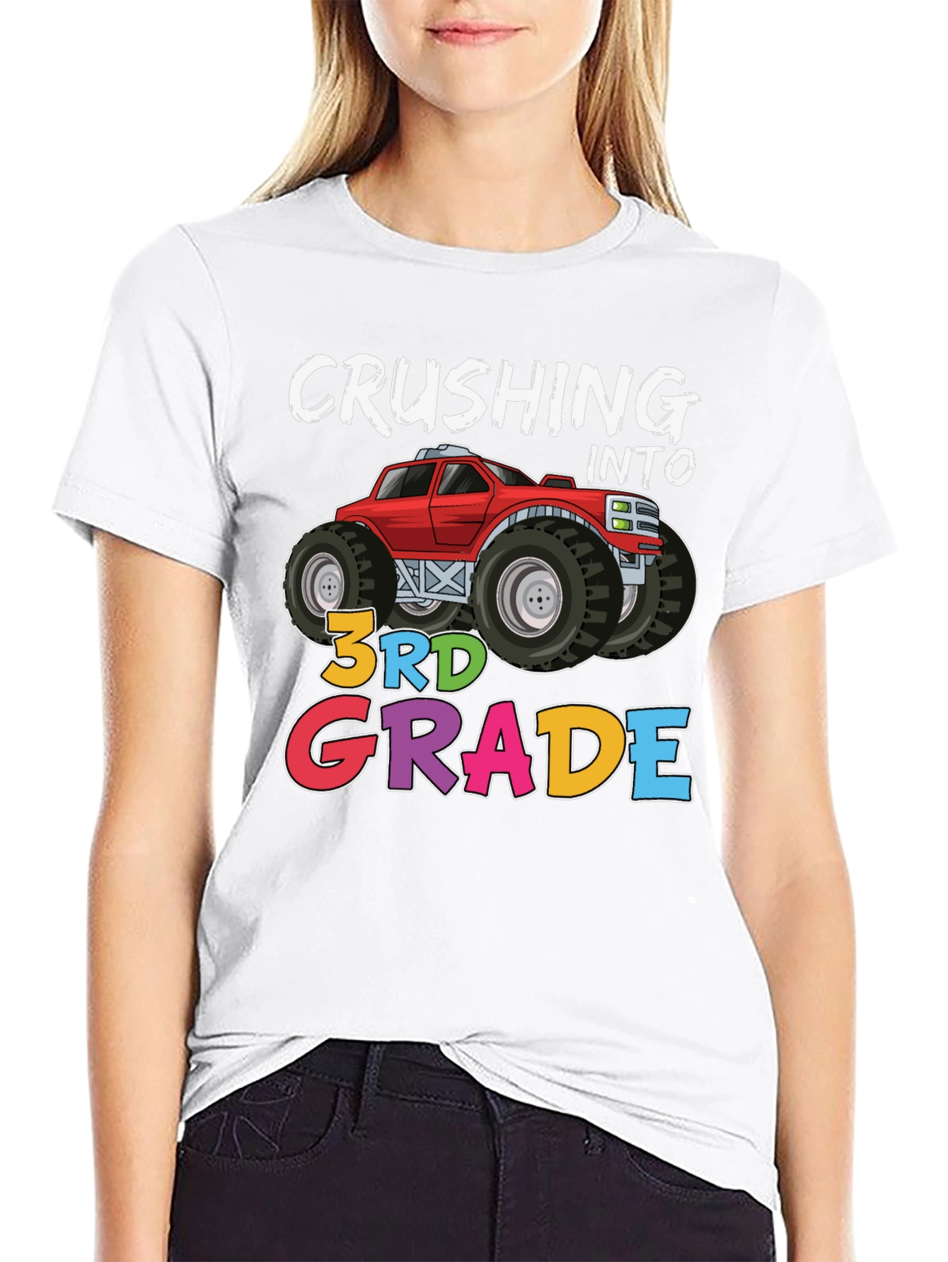 Crushing Into 3rd Grade Monster Truck T-Shirt