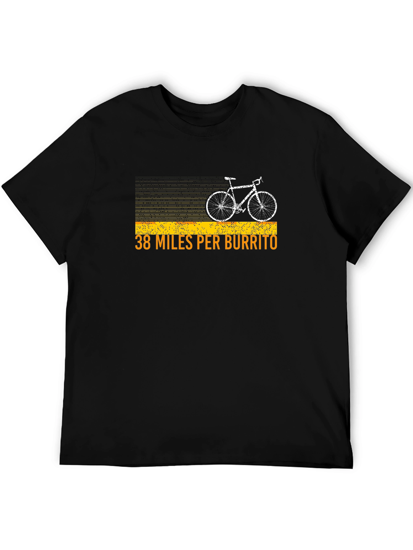 38 Miles Per Burrito Funny Cycling T-Shirt