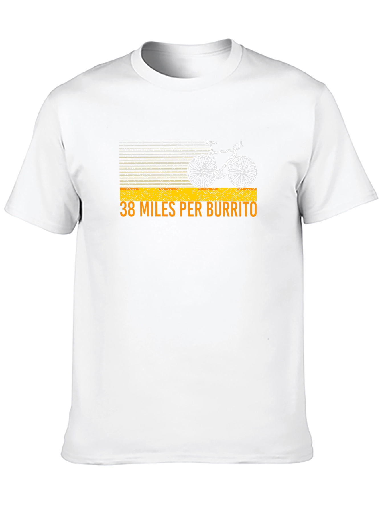 38 Miles Per Burrito Funny Cycling T-Shirt