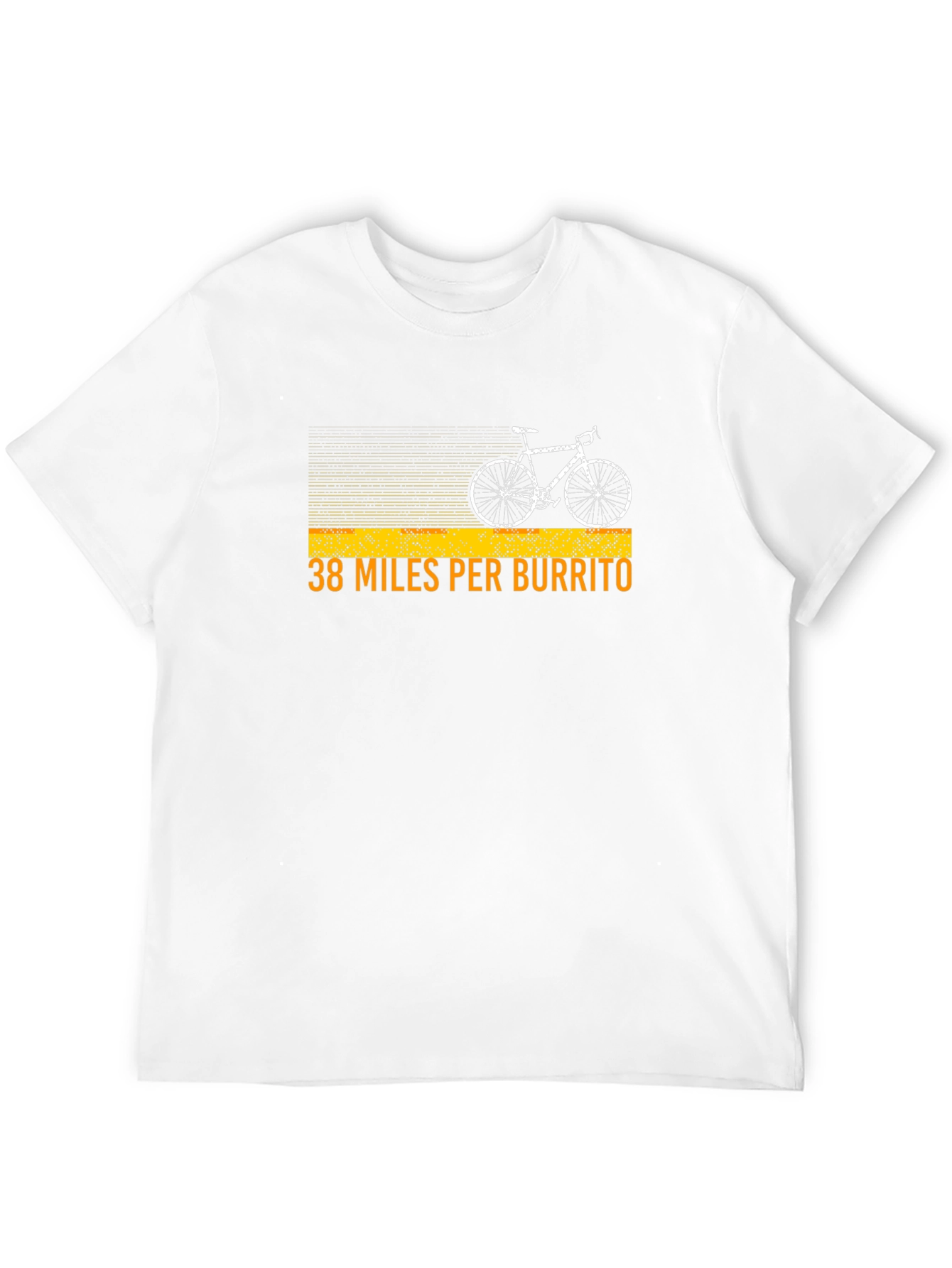 38 Miles Per Burrito Funny Cycling T-Shirt