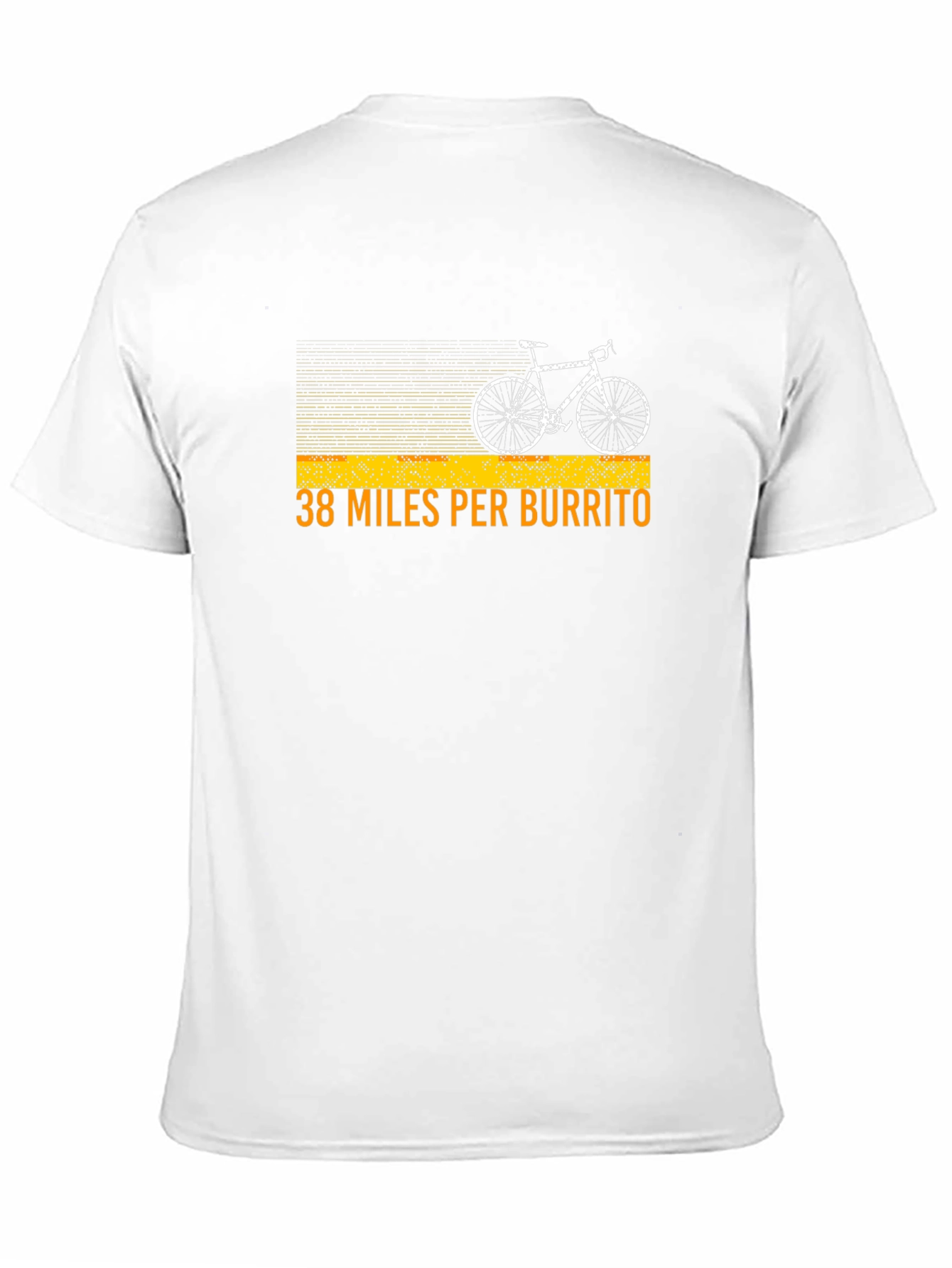 38 Miles Per Burrito Funny Cycling T-Shirt