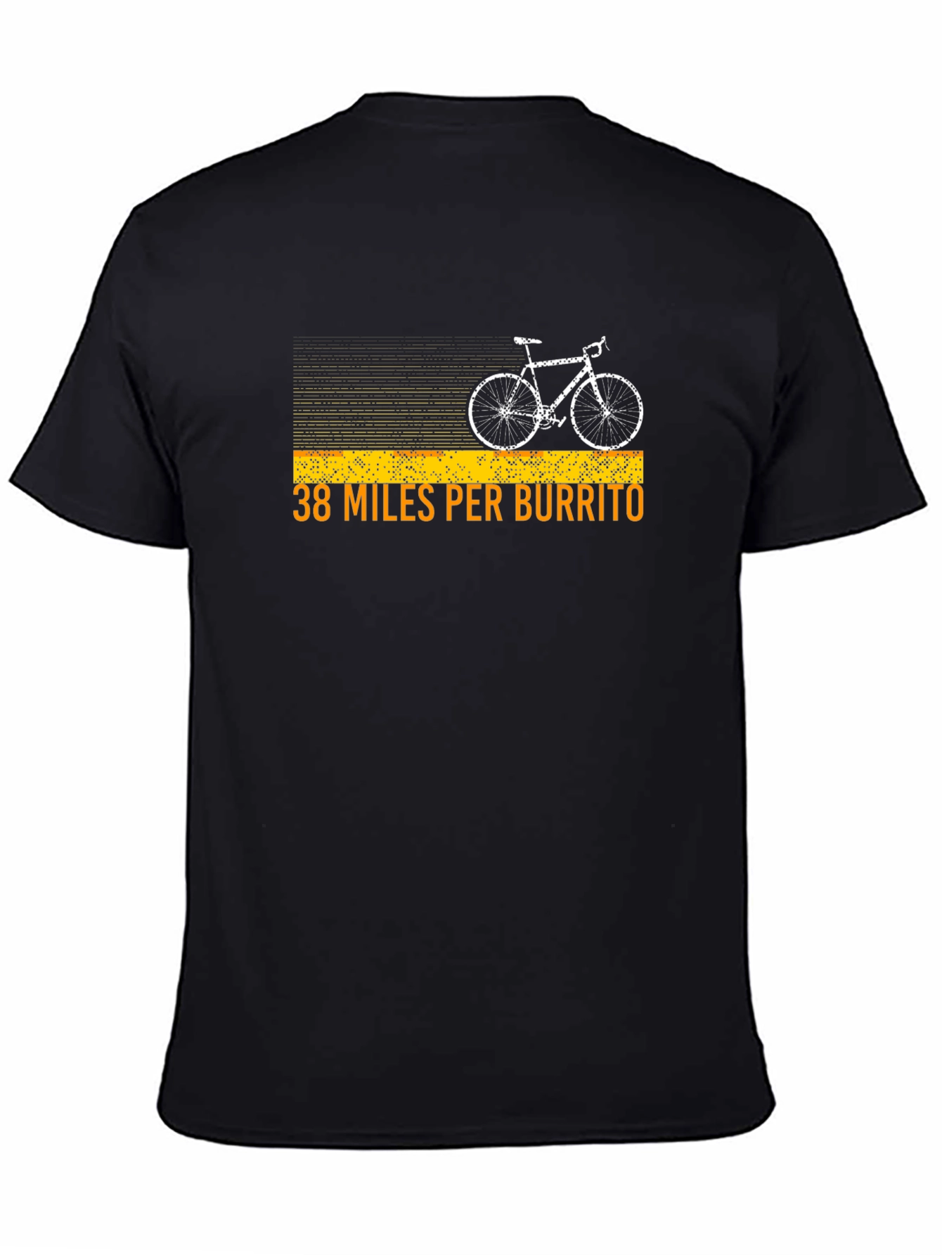 38 Miles Per Burrito Funny Cycling T-Shirt