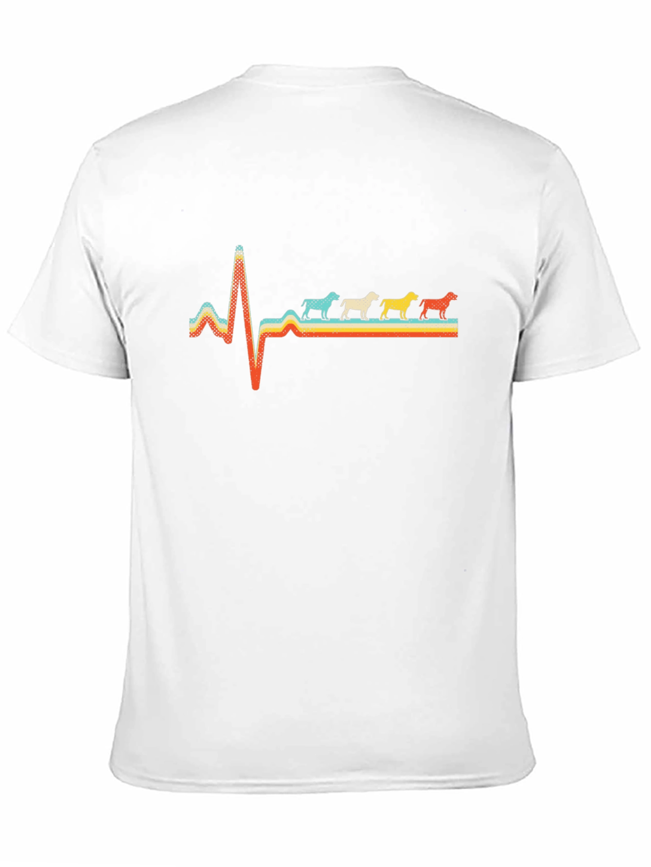 Retro Dog Breed Heartbeat Graphic Tee