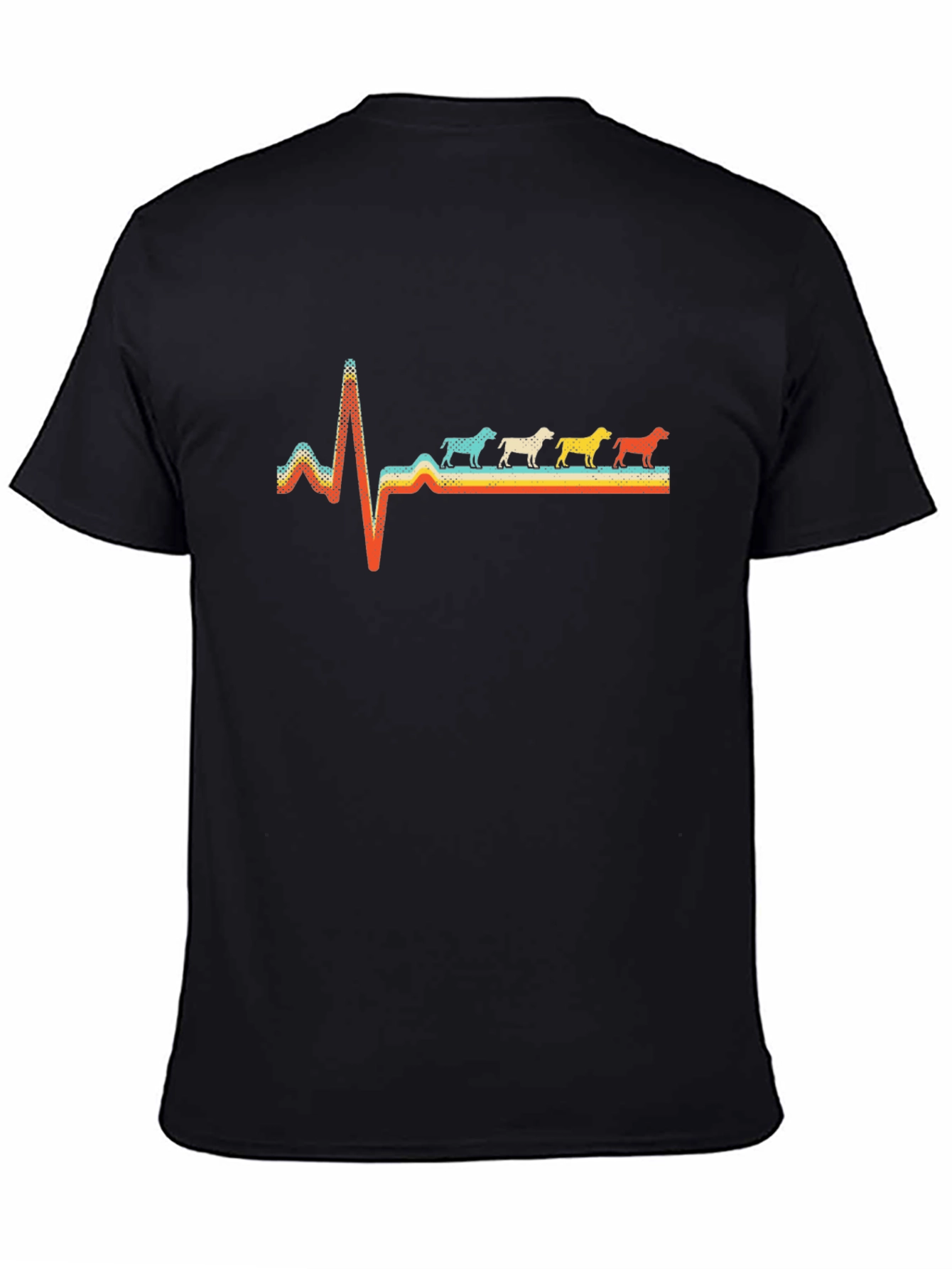 Retro Dog Breed Heartbeat Graphic Tee
