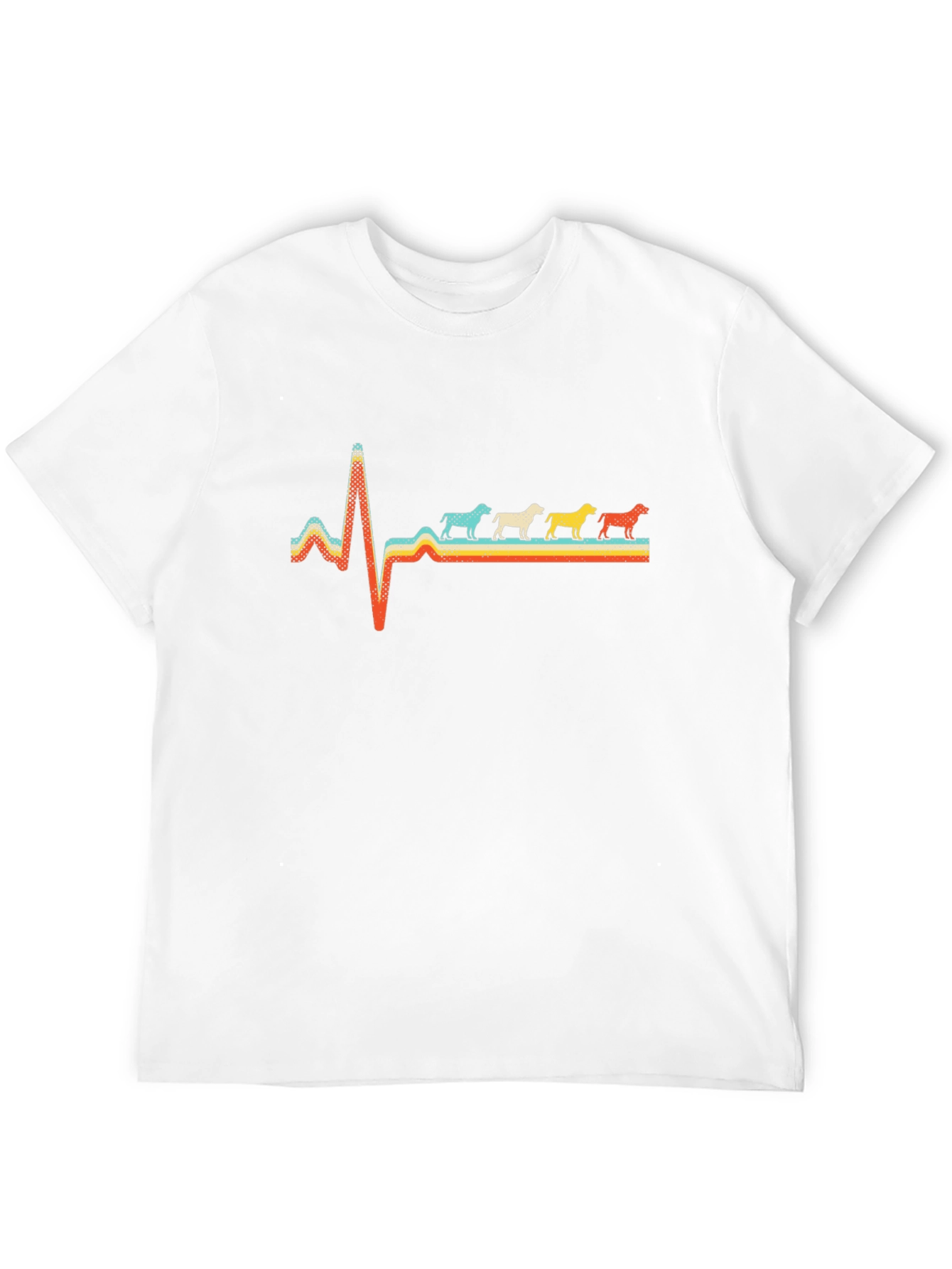 Retro Dog Breed Heartbeat Graphic Tee