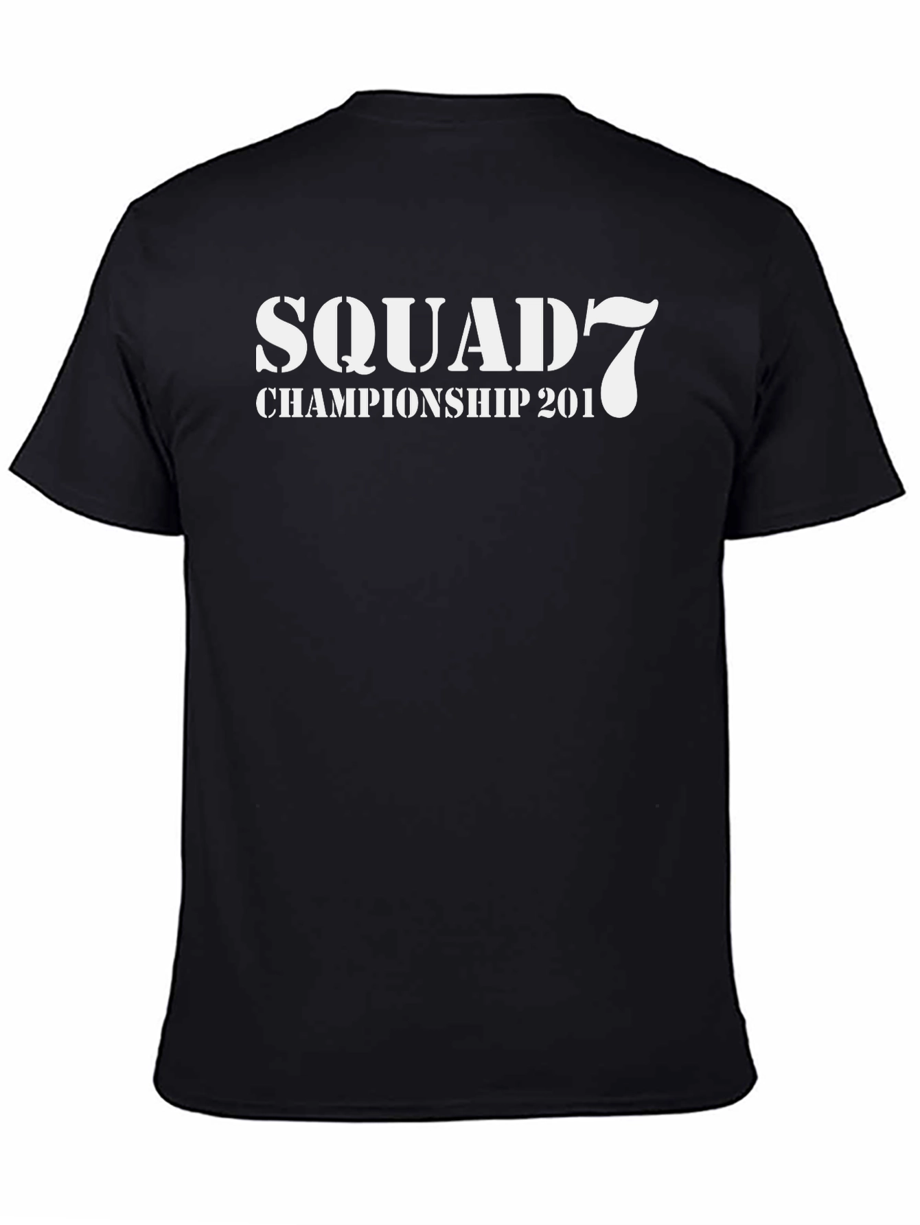 Squad 7 Championship Tee - Stylish Black T-Shirt