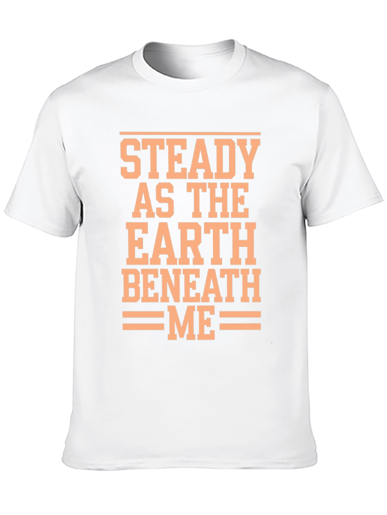 Steady Earth Beneath Me Black Graphic T-Shirt