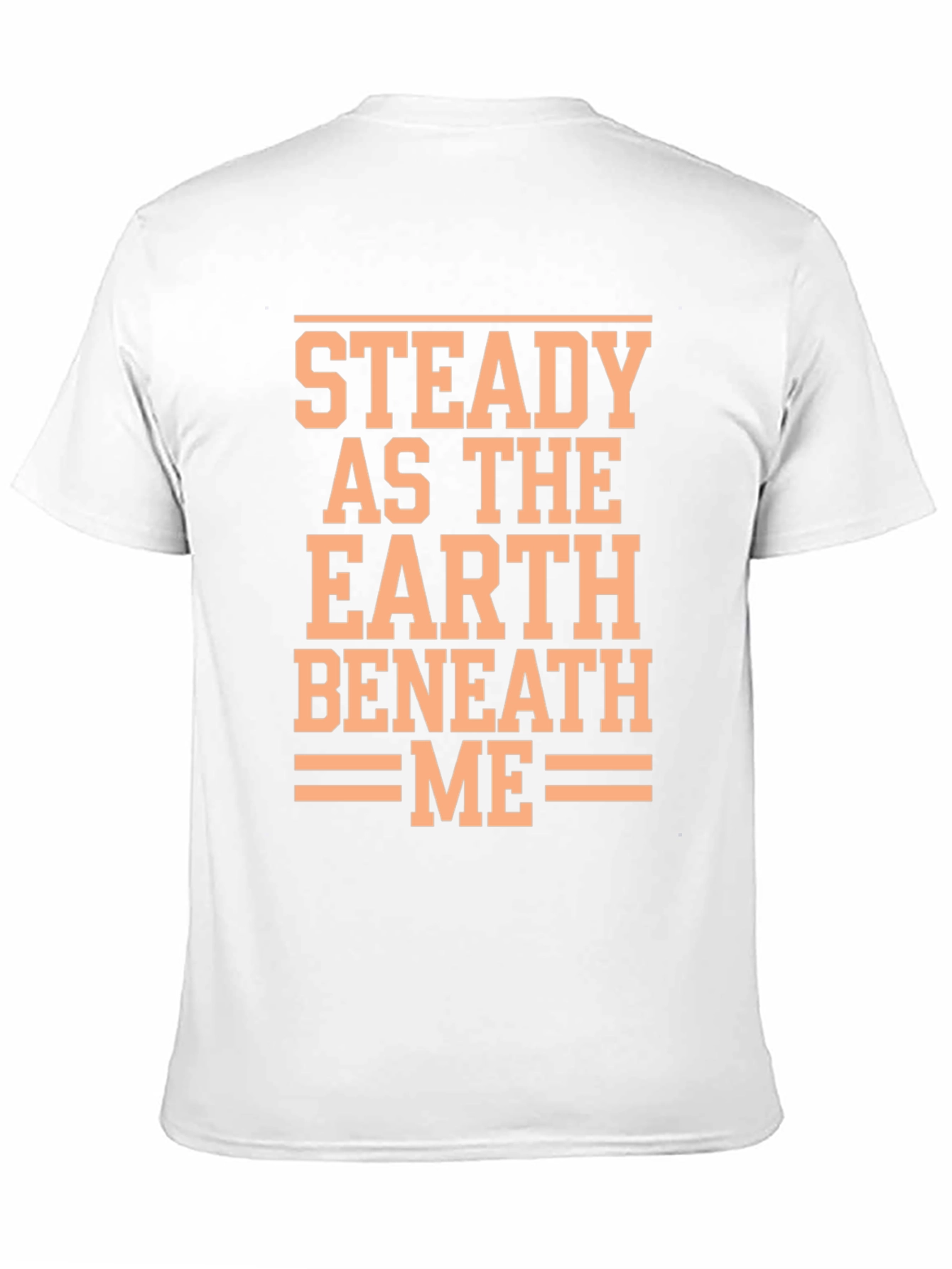 Steady Earth Beneath Me Black Graphic T-Shirt