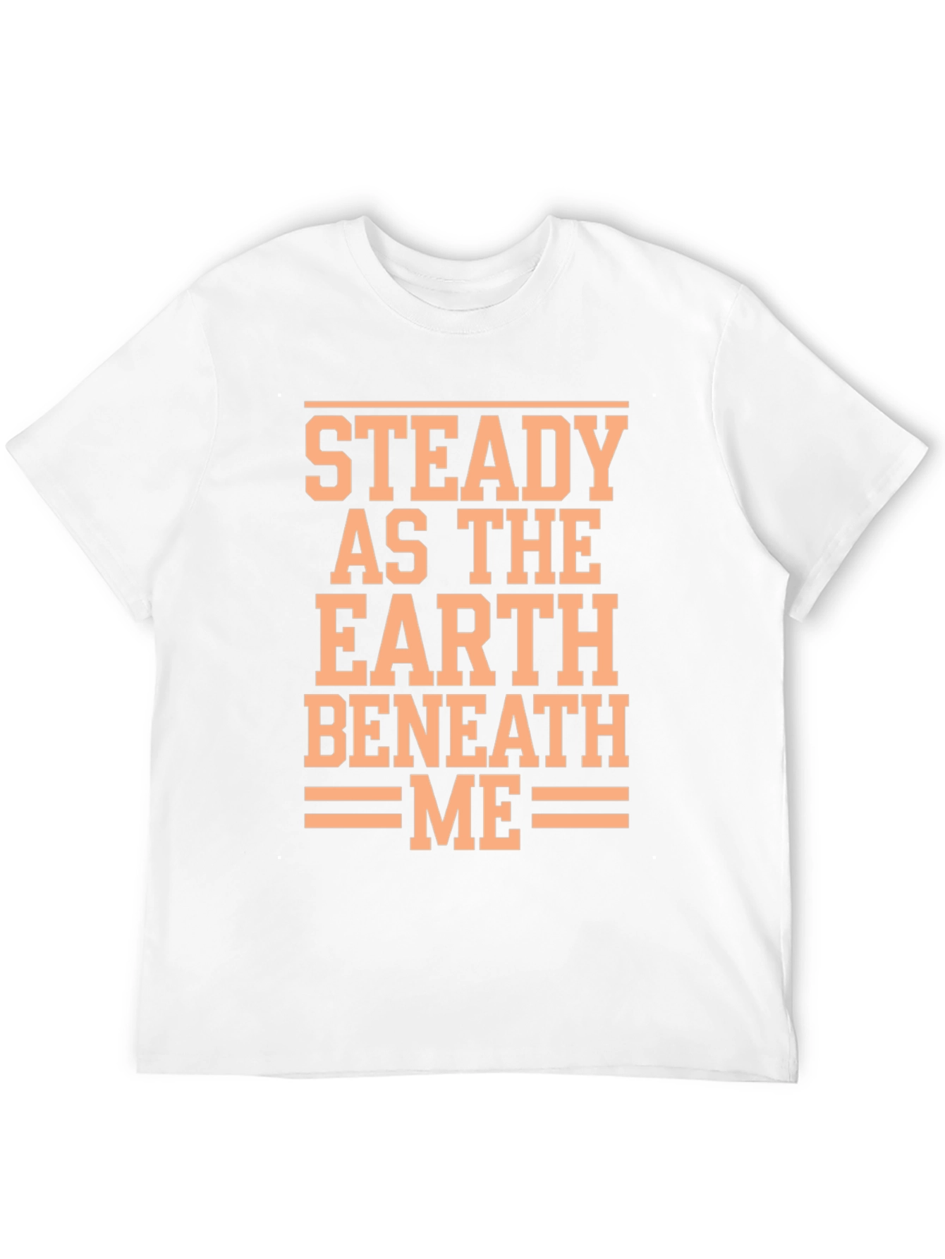 Steady Earth Beneath Me Black Graphic T-Shirt